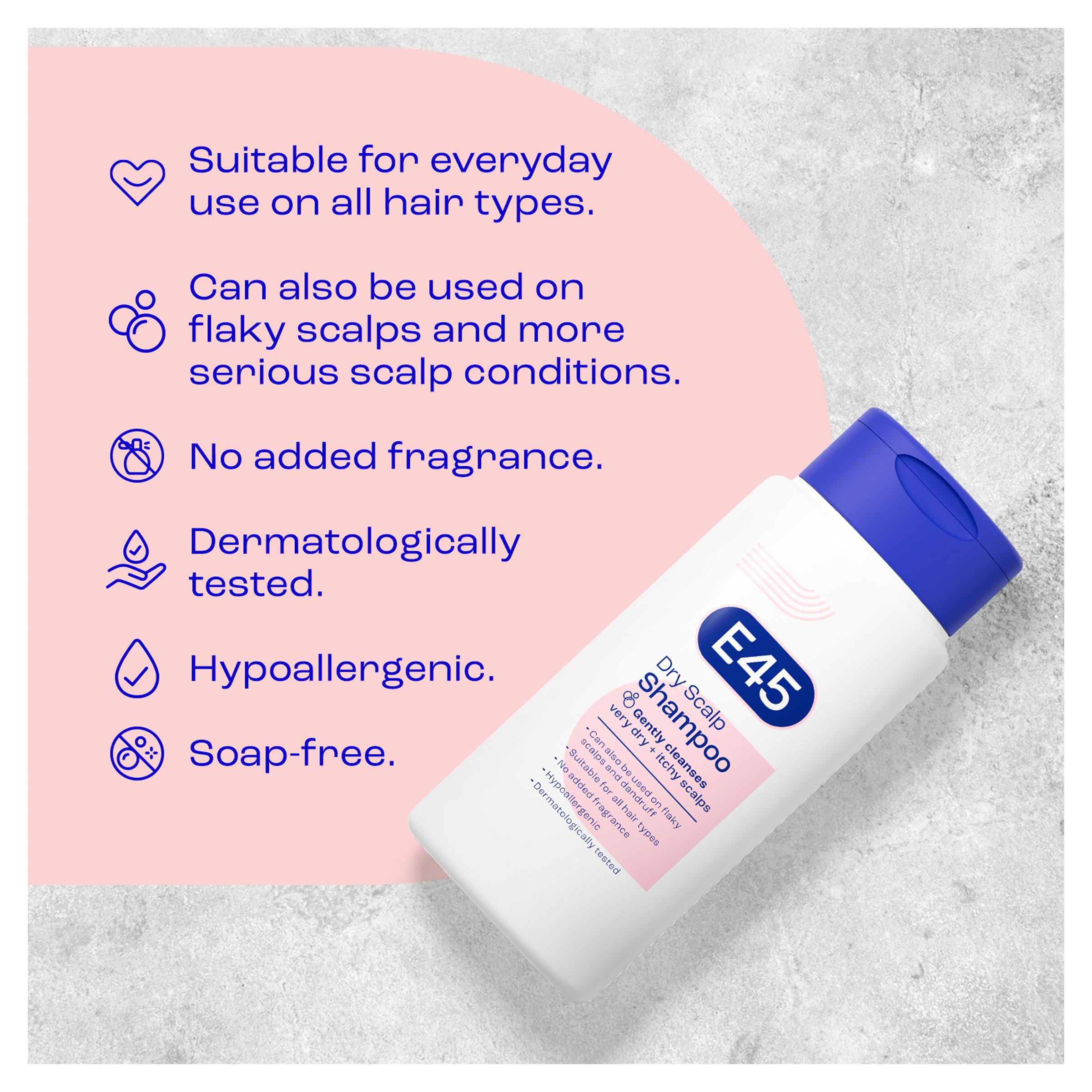 E45 Dry Scalp Shampoo, for Dry, Itchy Scalp & Dandruff 200ml thumbnail 5