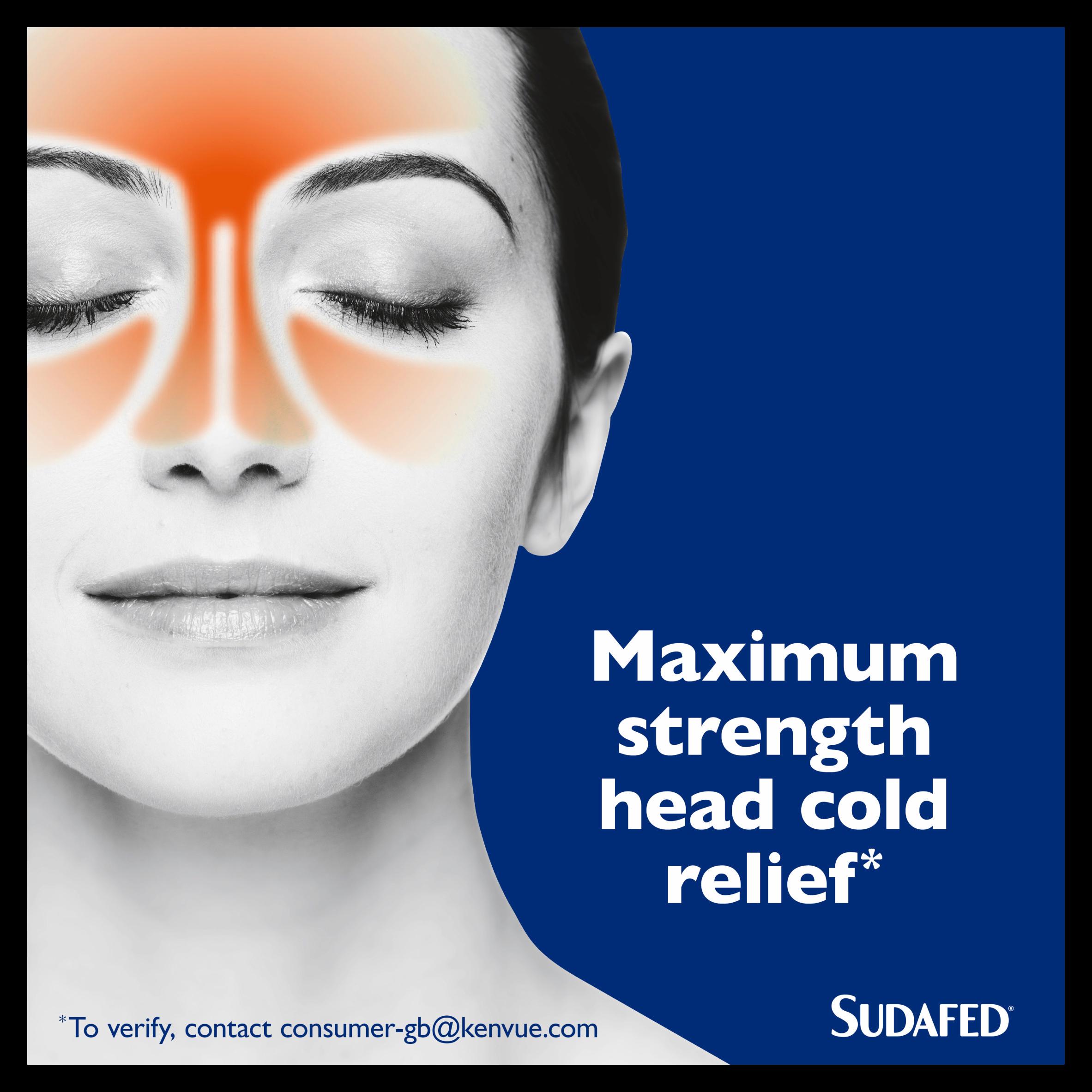 Sudafed Congestion & Headache Relief Max Strength Capsules x16 thumbnail 4