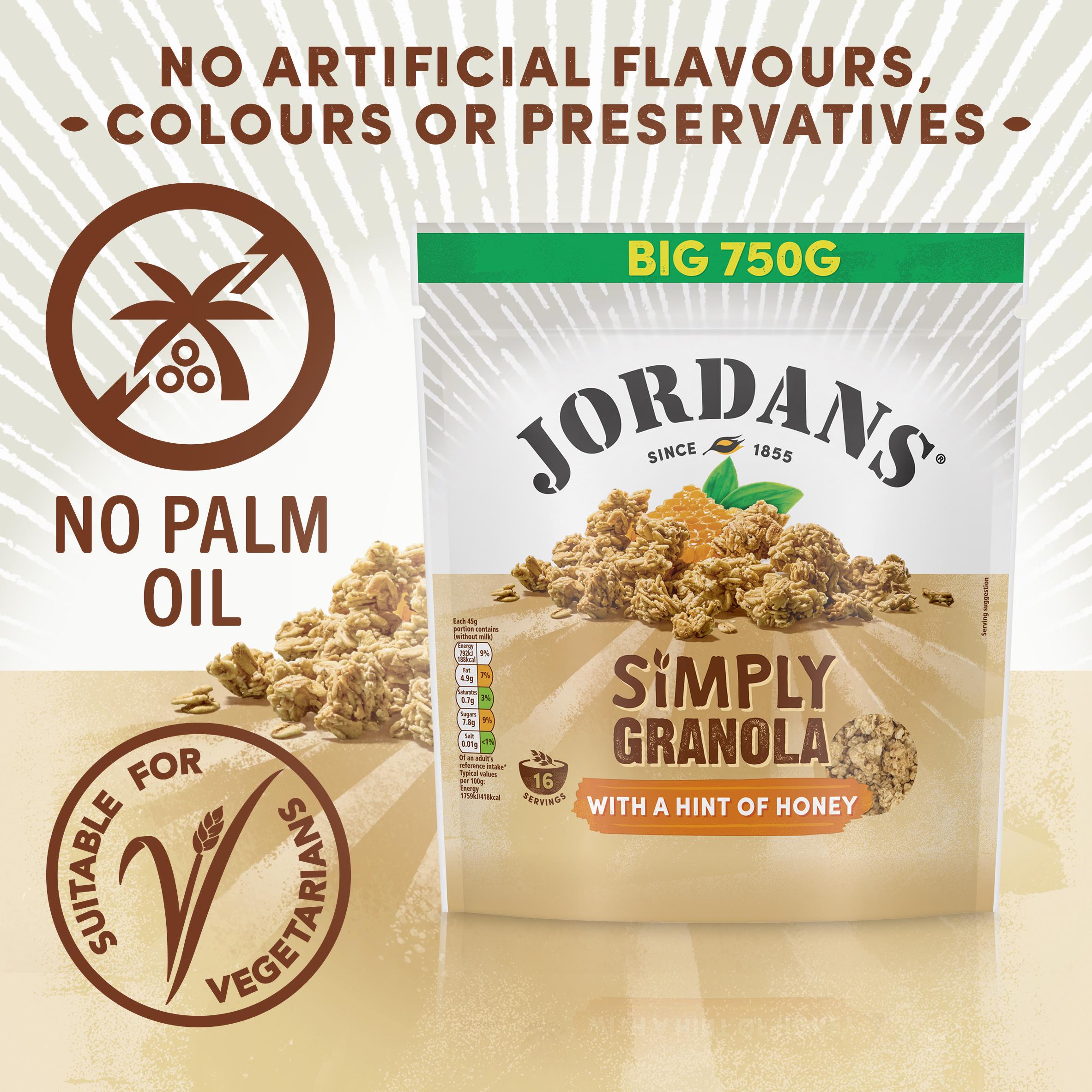 Jordans Simply Granola with a Hint of Honey Breakfast Cereal 750g thumbnail 3