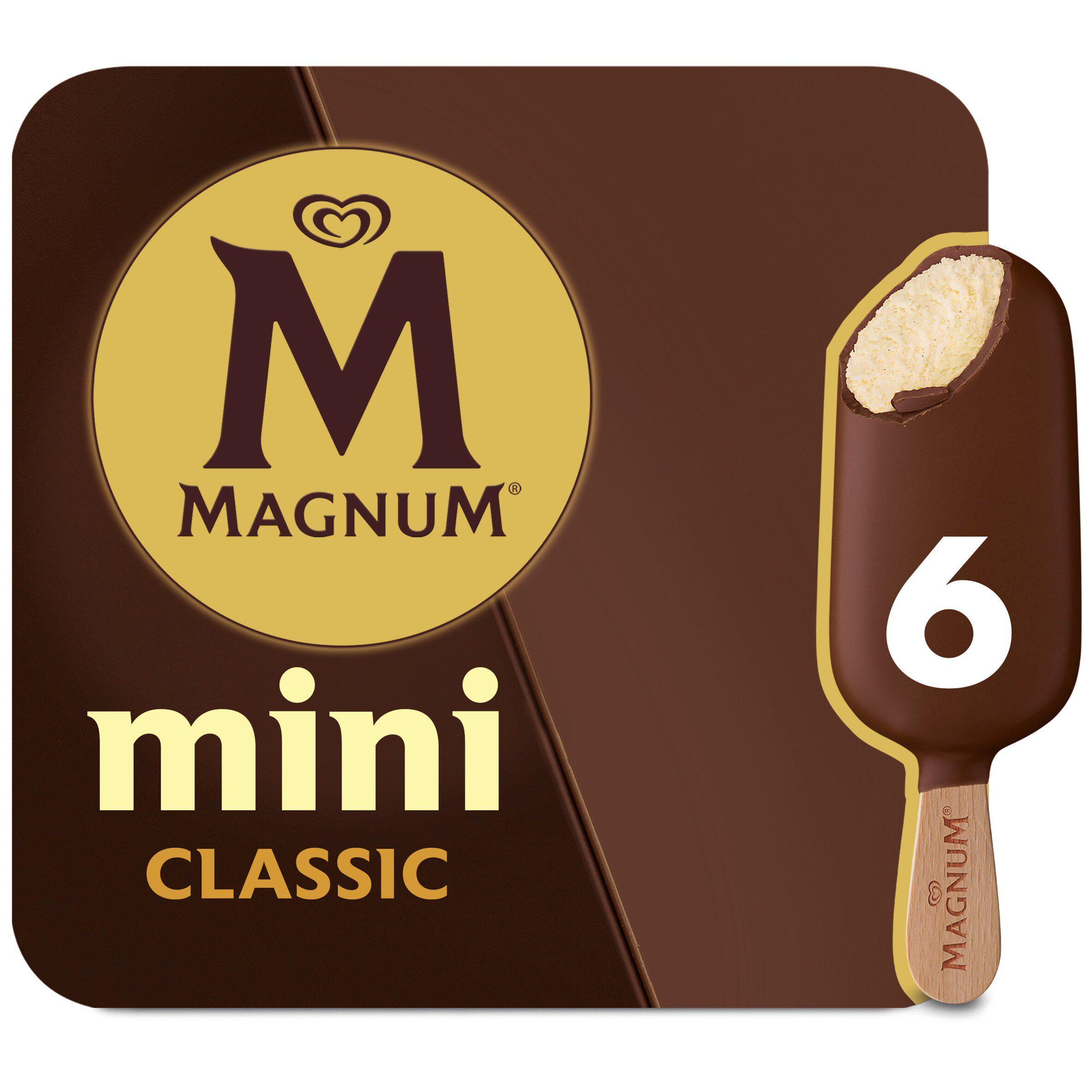 Magnum Mini Classic 6 x 55ml Ice Cream Sticks