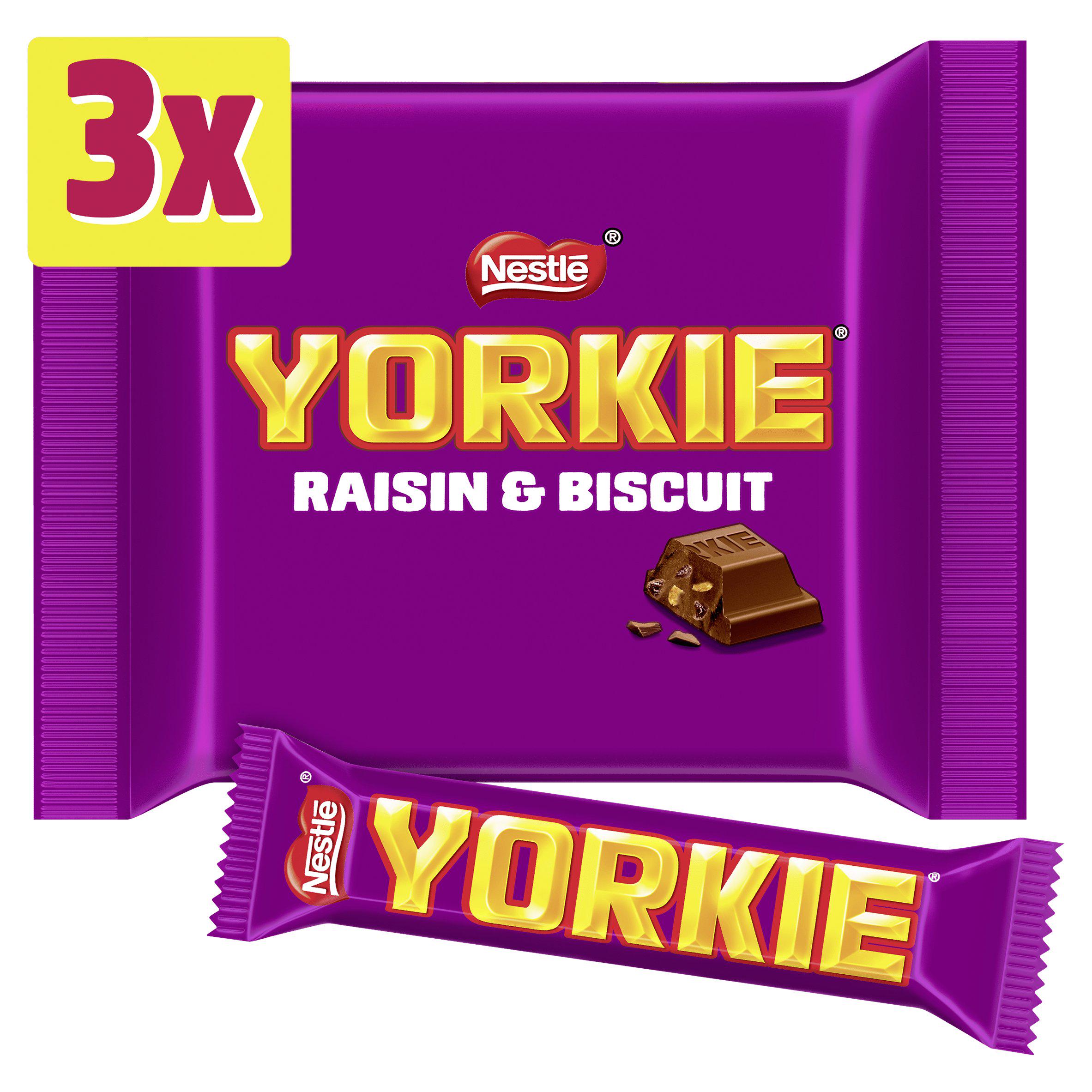 Yorkie Raisin & Biscuit Chocolate Bar Multipack