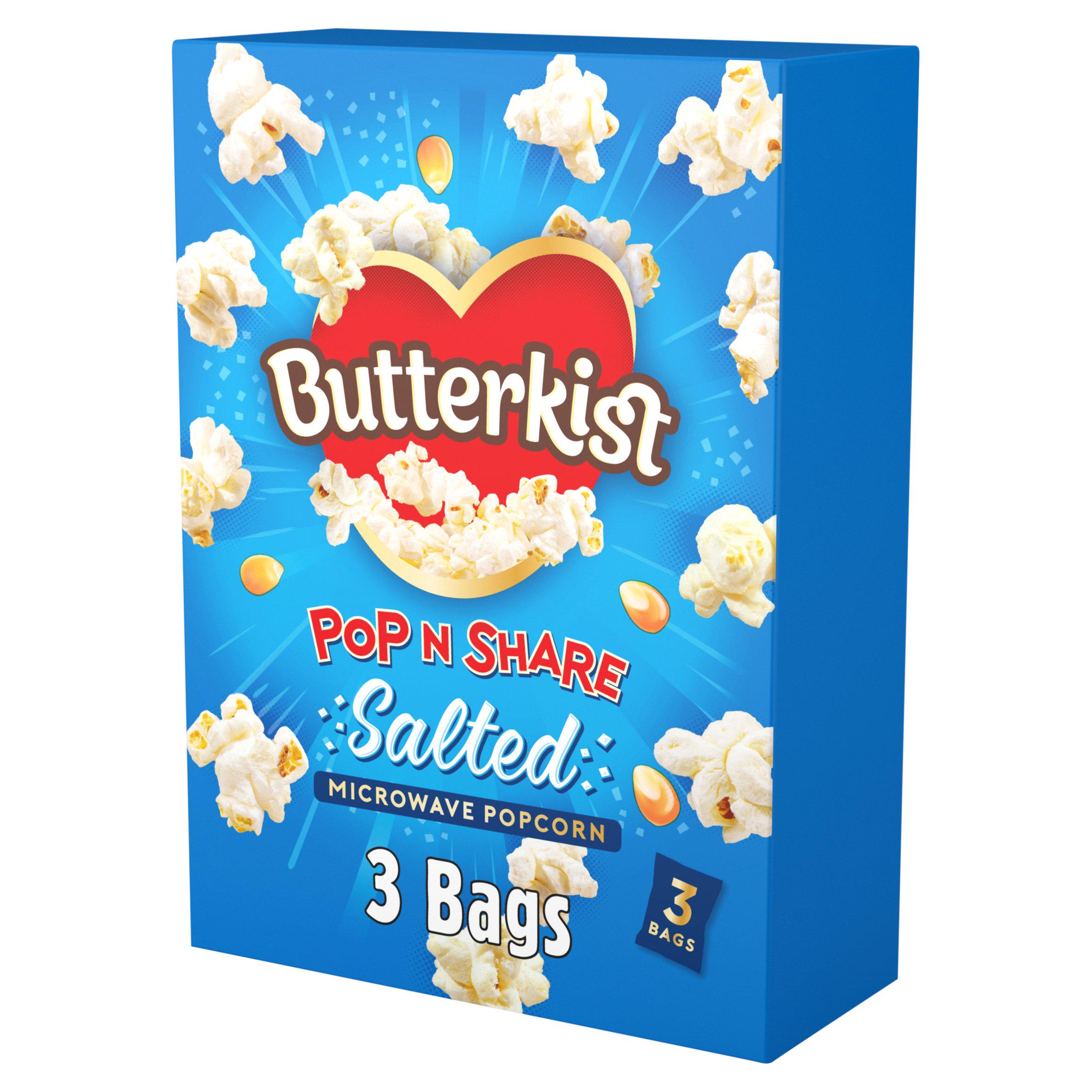 Butterkist Microwave Popcorn Salted 3x60g