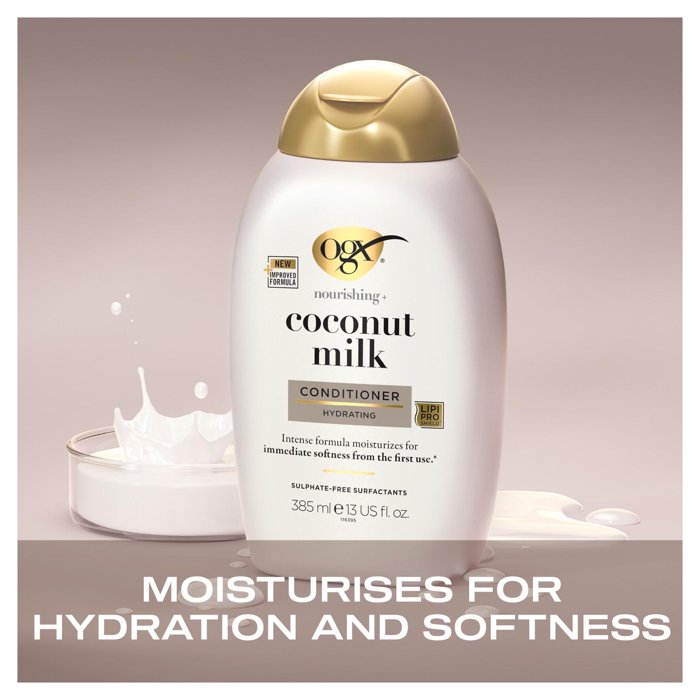 OGX Coconut Milk Conditioner for Dry & Damaged Hair 385ml thumbnail 2