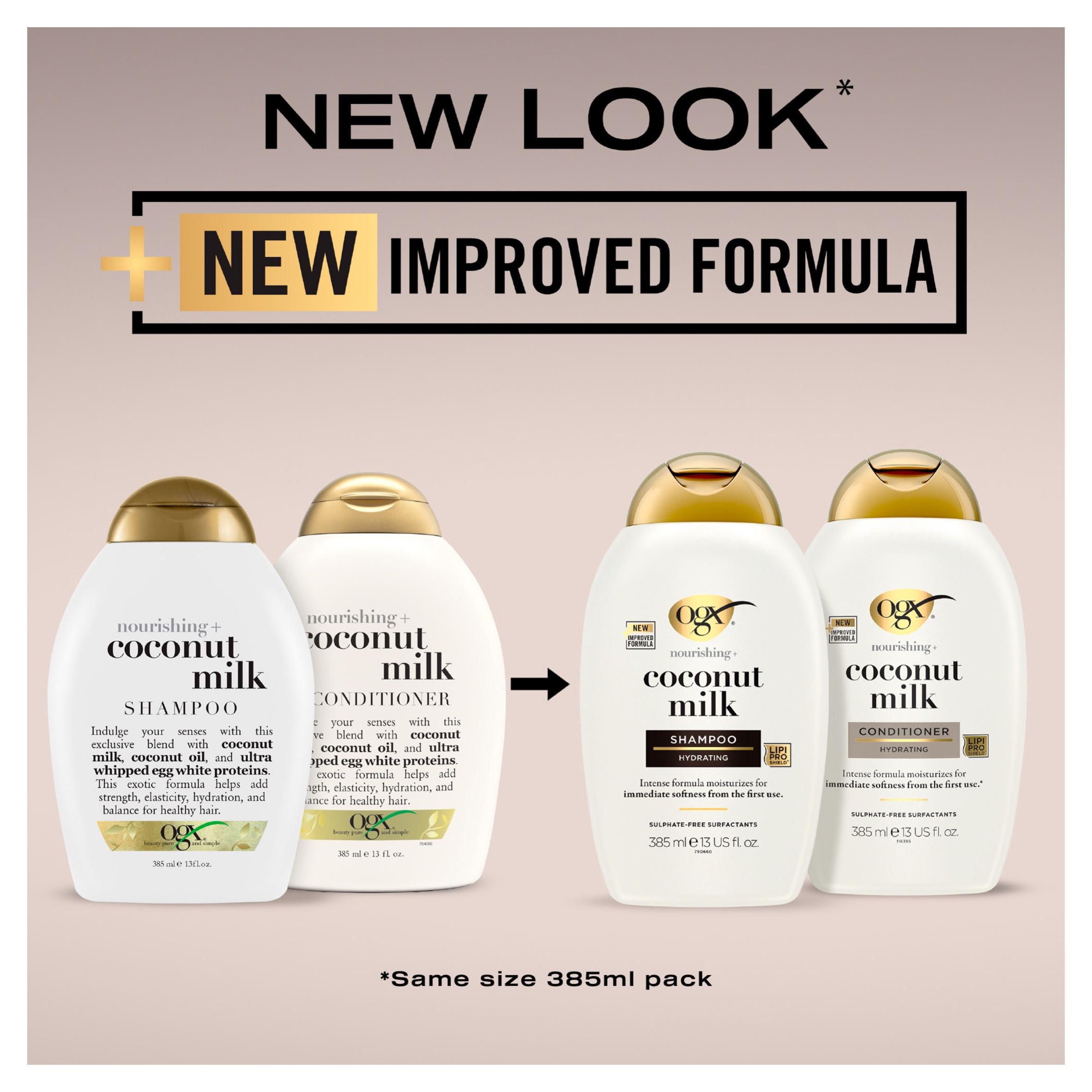 OGX Coconut Milk Conditioner for Dry & Damaged Hair 385ml thumbnail 3