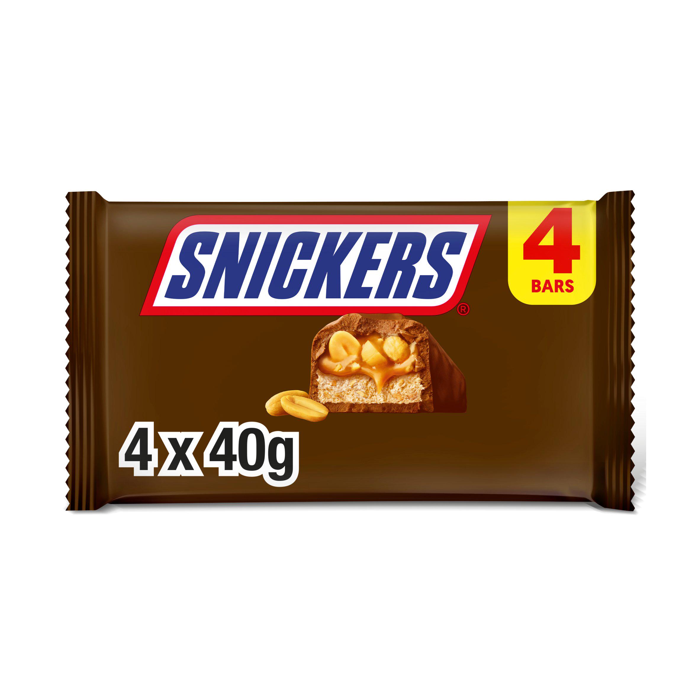 Snickers Caramel Nougat Peanuts & Milk Chocolate Snack Bars Multipack
