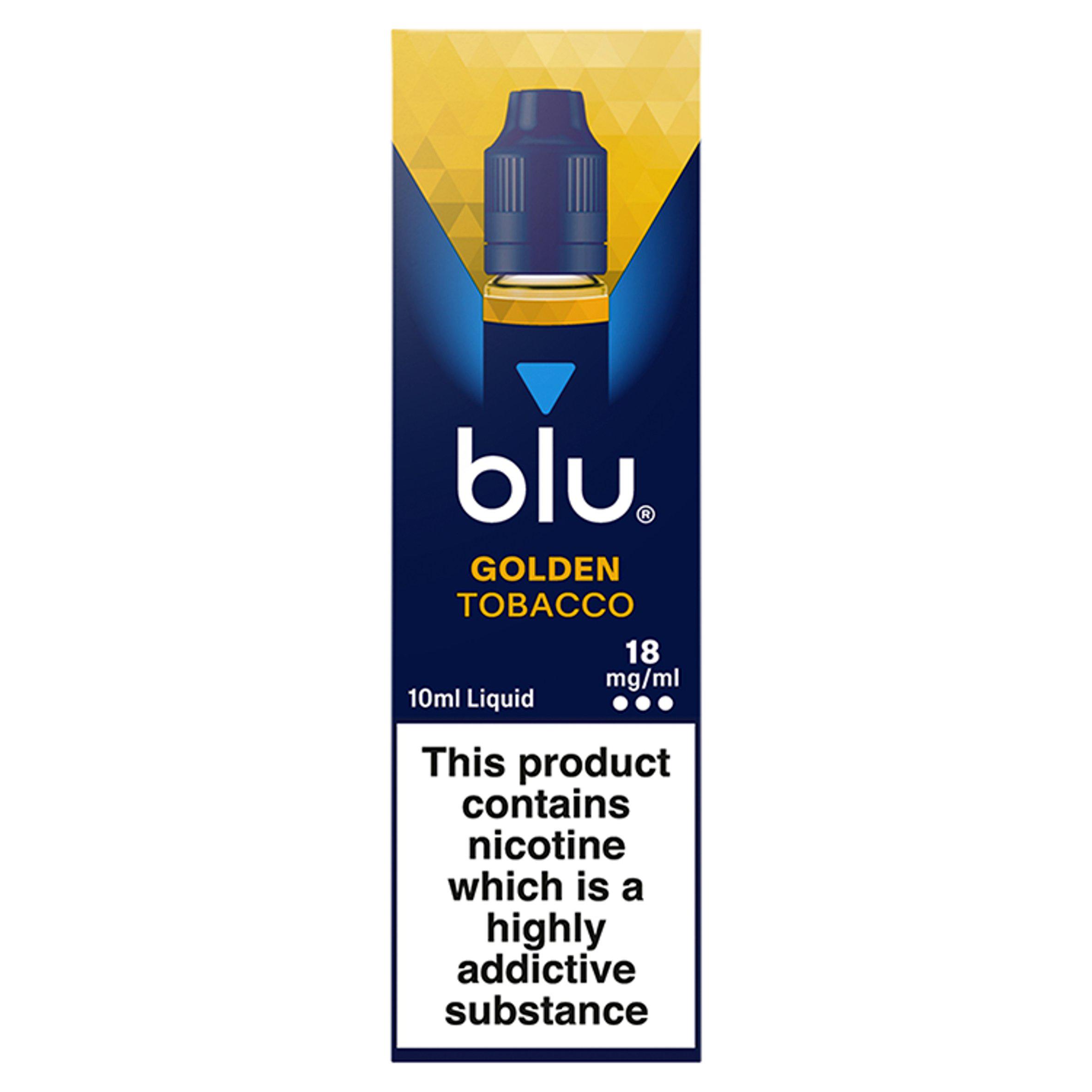 blu Vape Liquid Refill Golden Tobacco 18mg