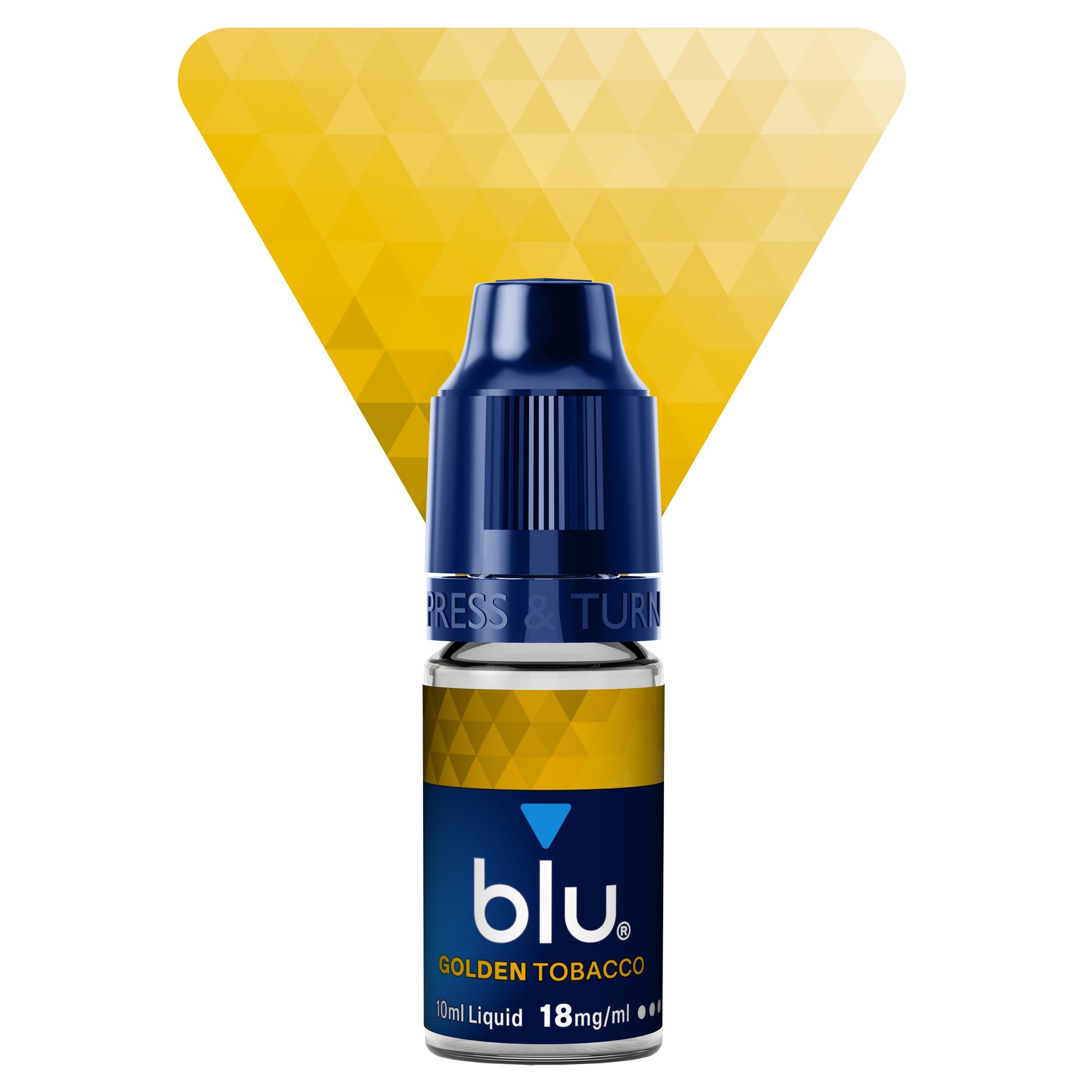 blu Vape Liquid Refill Golden Tobacco 18mg thumbnail 3