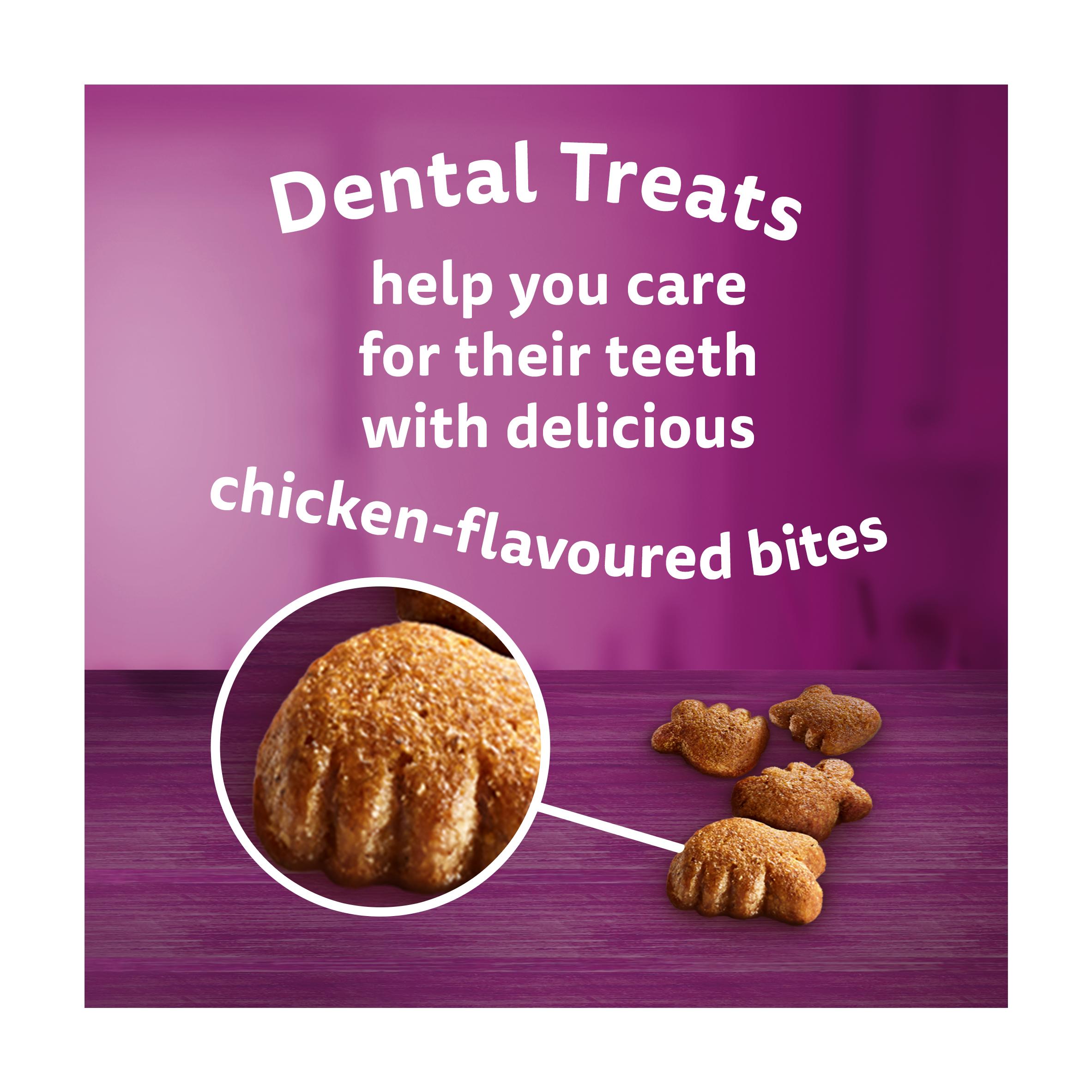 Whiskas Dentabites Adult Cat Dental Treat Biscuits with Chicken 50g thumbnail 3