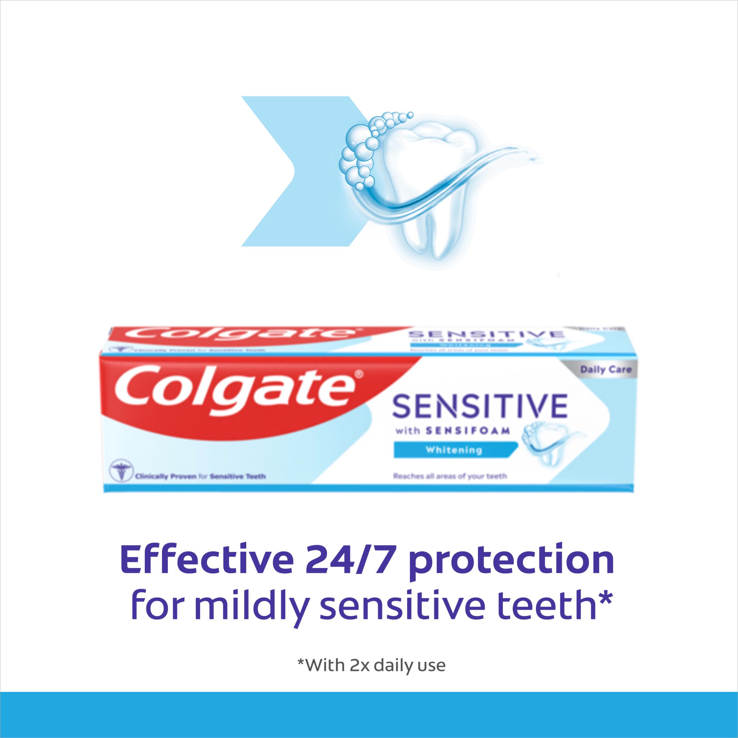 Colgate Sensitive with Sensifoam Whitening Toothpaste 75ml thumbnail 2
