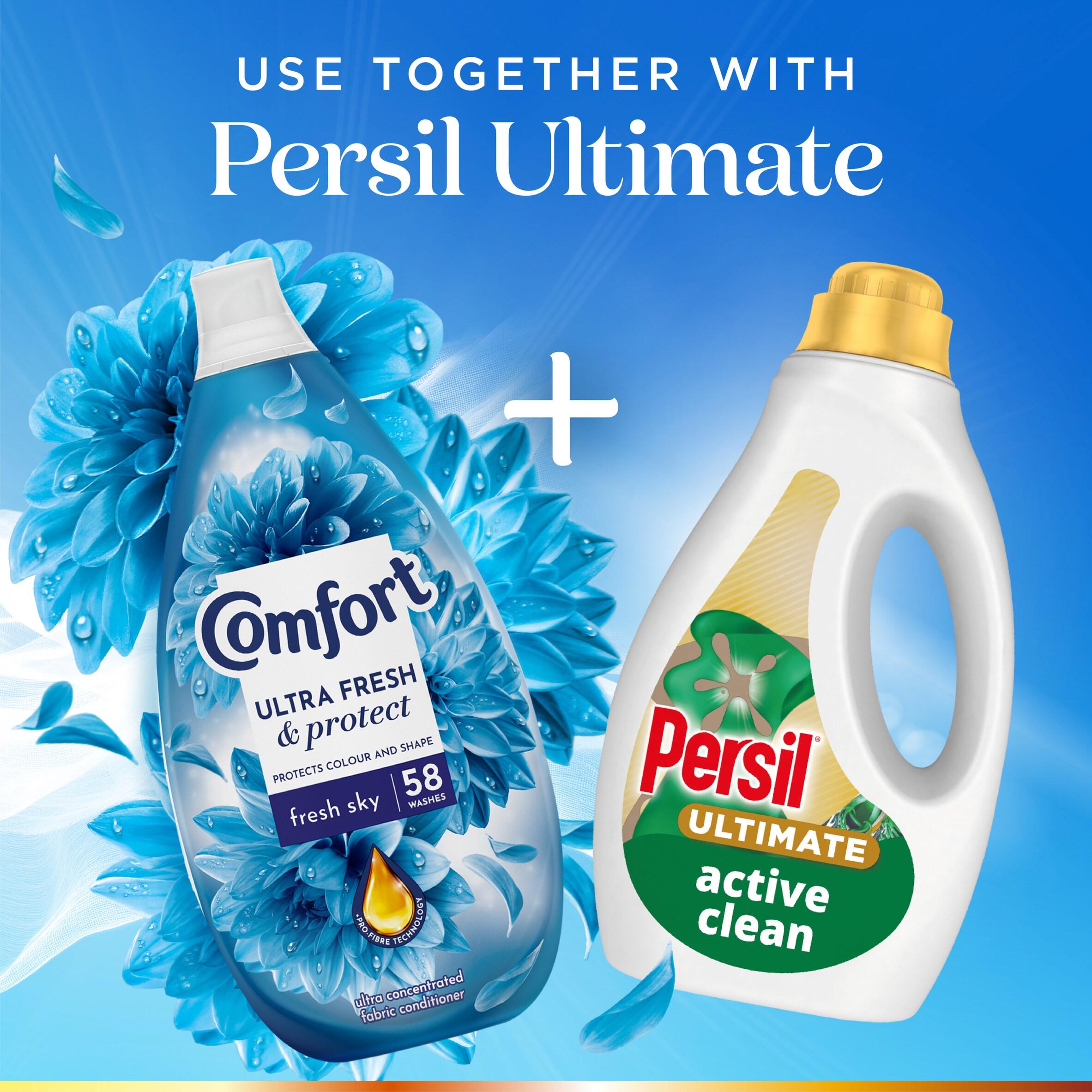 Comfort Ultra Fresh & Protect 58 washes Fresh Sky Fabric Conditioner 870ml thumbnail 5