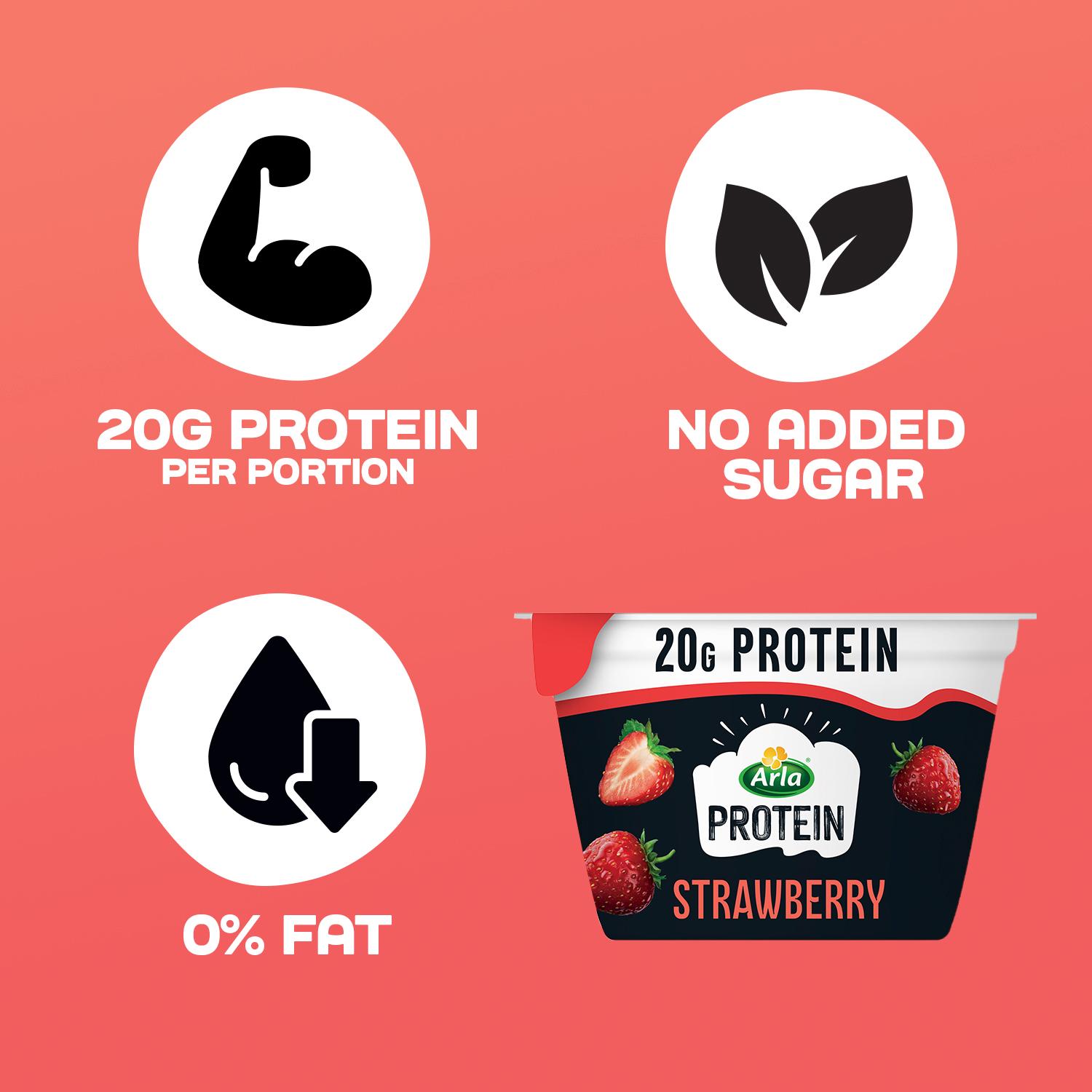 Arla Protein Strawberry Yogurt 200g thumbnail 2