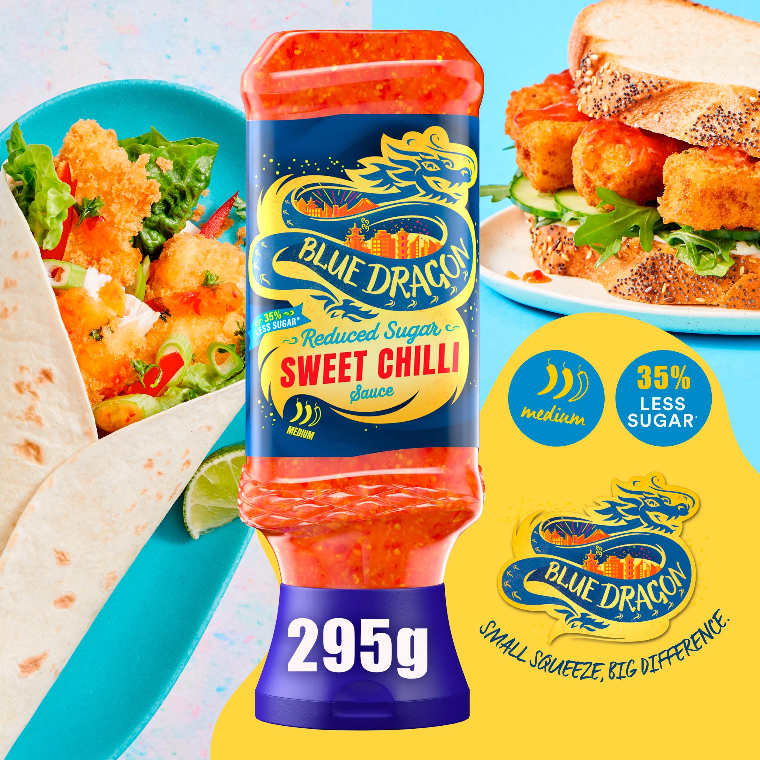 Blue Dragon Reduced Sugar Sweet Chilli Dipping Sauce 295g thumbnail 2