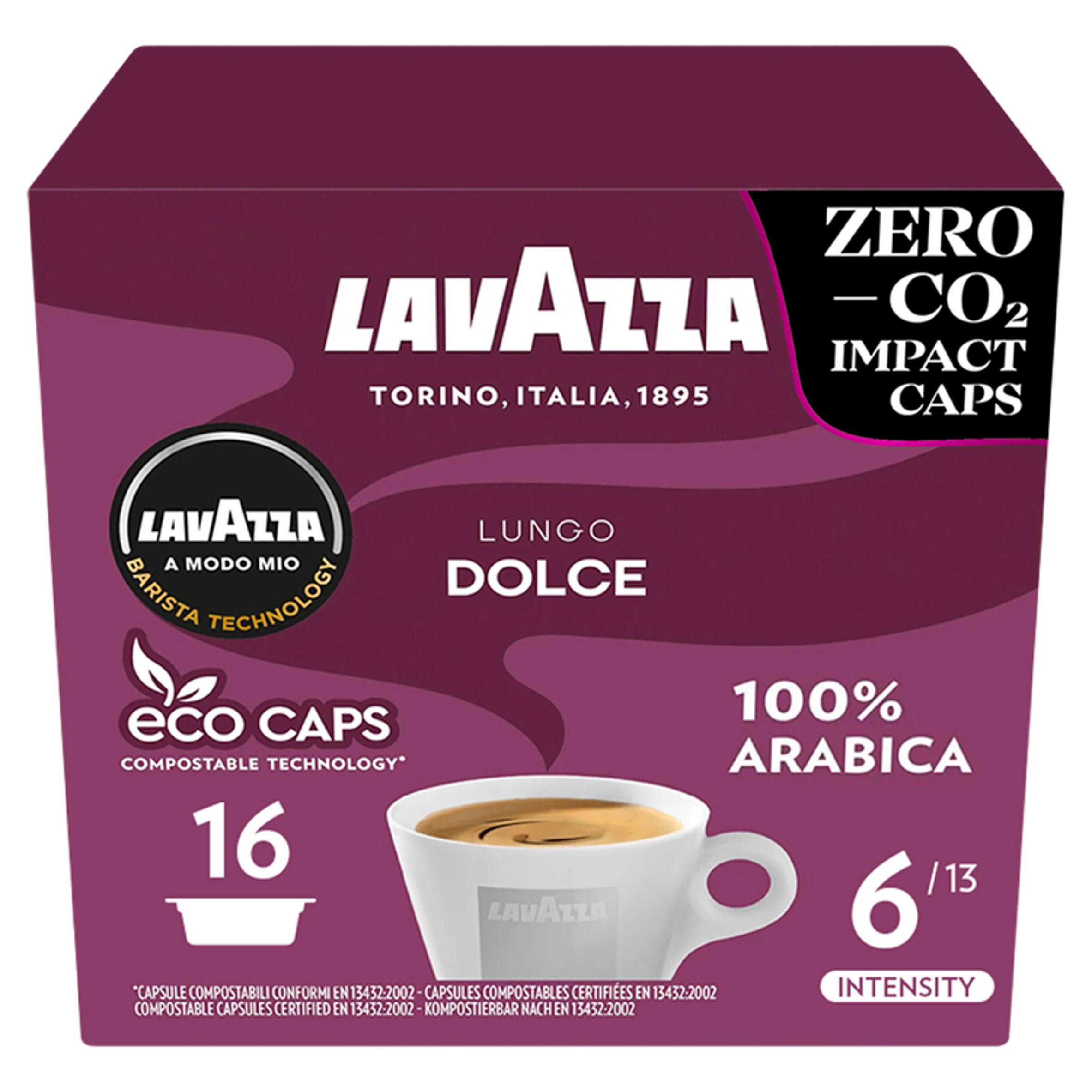 Lavazza A Modo Mio Lungo Dolce Coffee Capsules x16