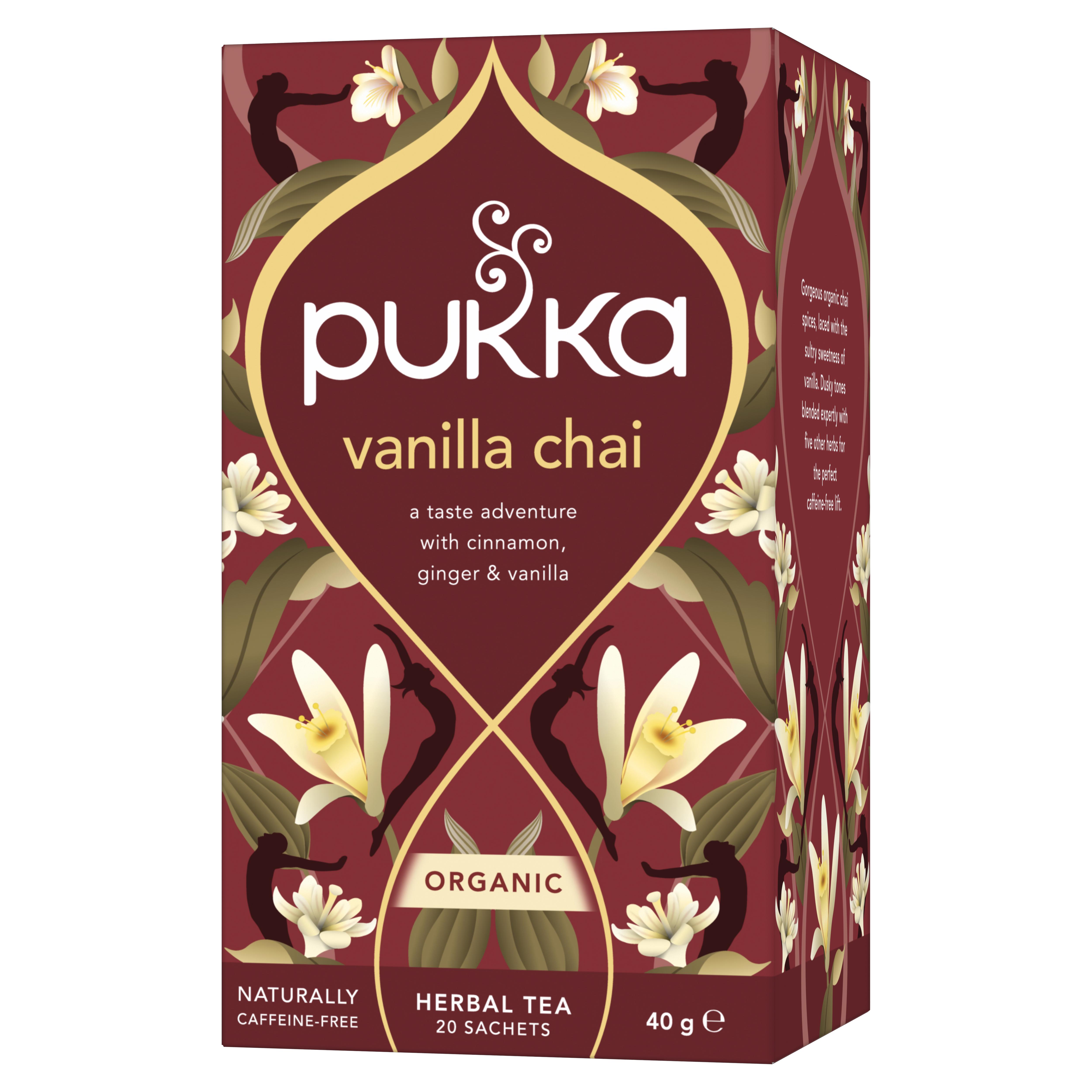 Pukka Organic Vanilla Chai Tea Home Compostable Herbal Tea Bags x20 thumbnail 2