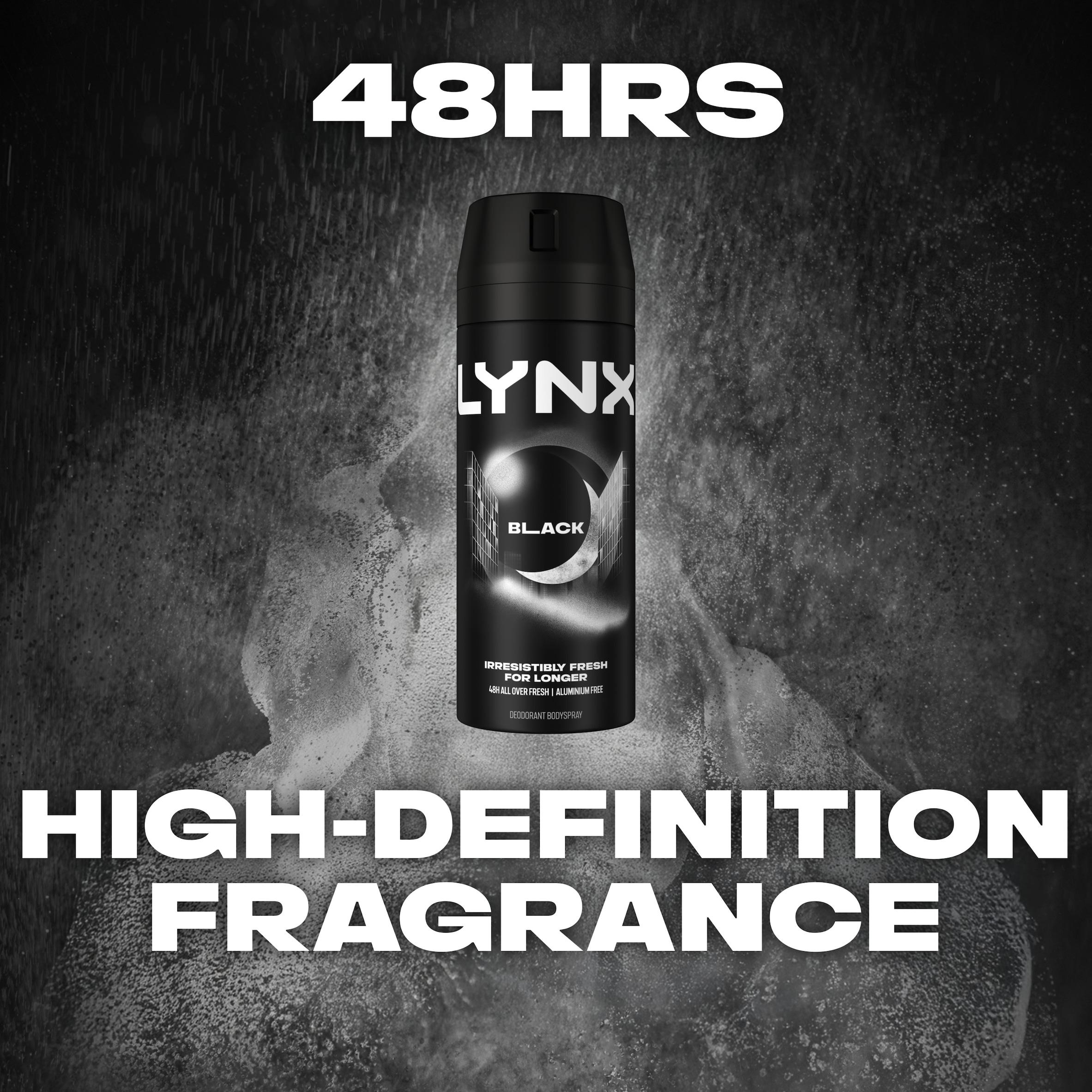 Lynx Black 48h Deodorant Body Spray for Men 150ml thumbnail 4