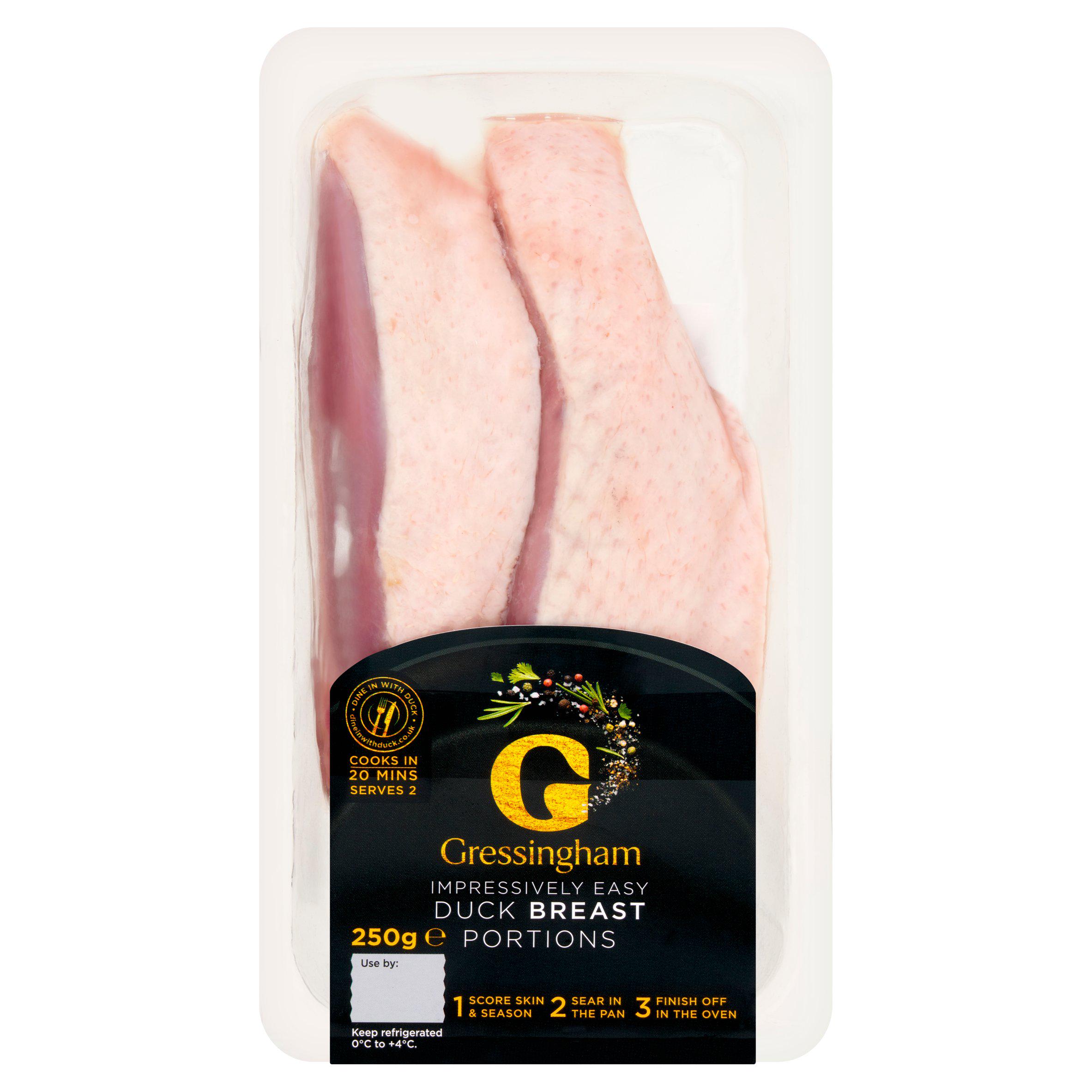 Gressingham Impressively Easy Duck Breast Portions 250g