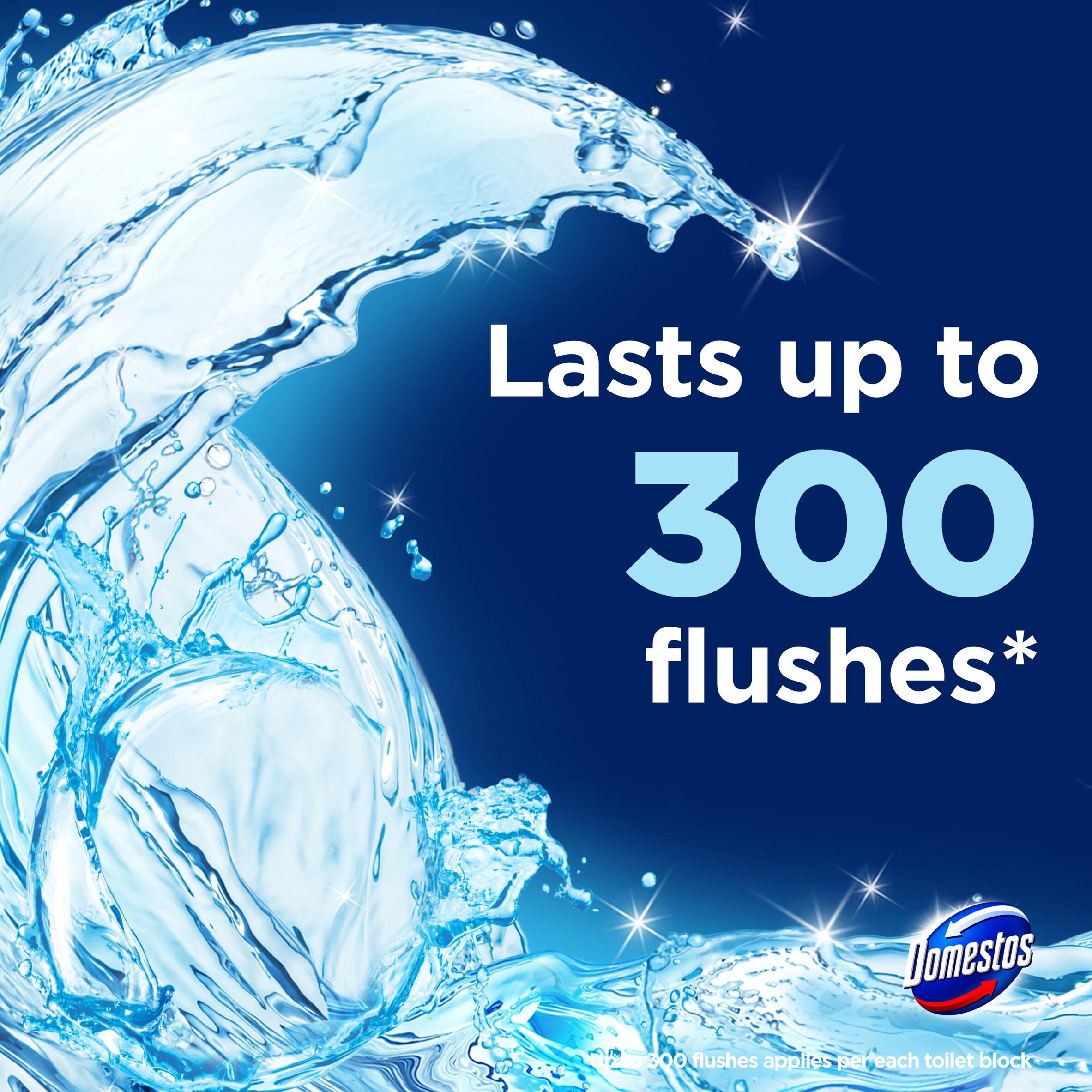 Domestos Power 5 Toilet Freshener Rim Block Ocean Cleaner x1 50g thumbnail 2