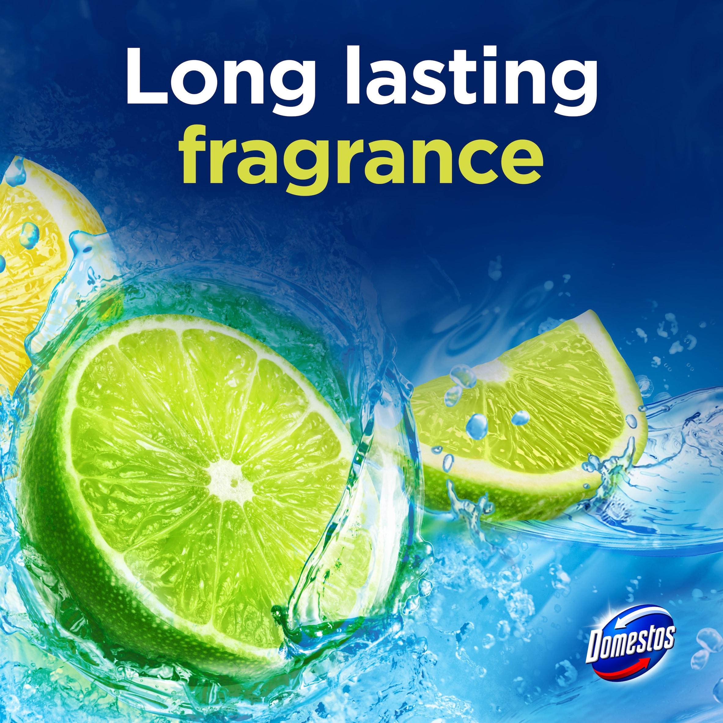 Domestos Power 5 Toilet Freshener Rim Block Cleaner Lime x1 50g thumbnail 6