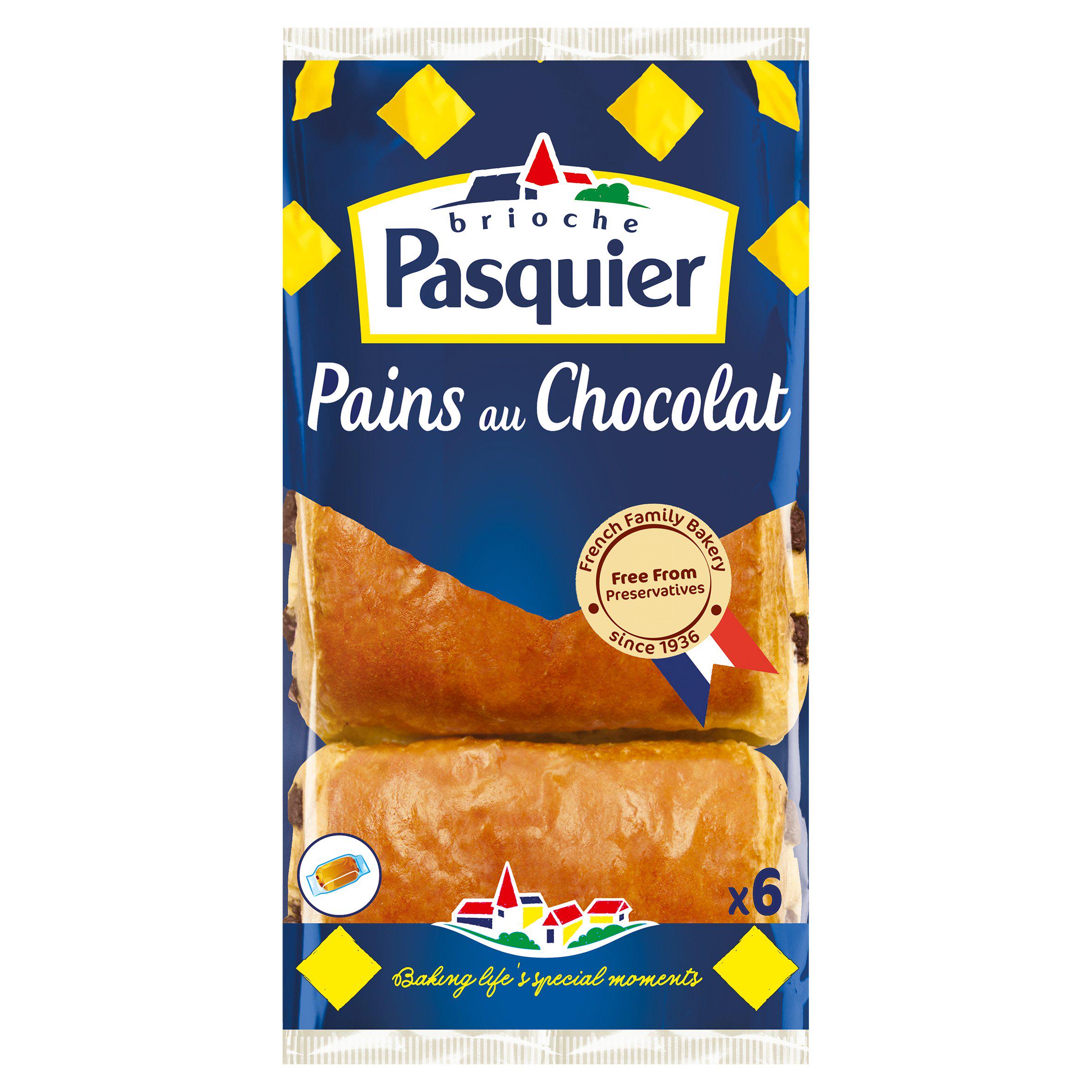 Brioche Pasquier Pains au Chocolat x6