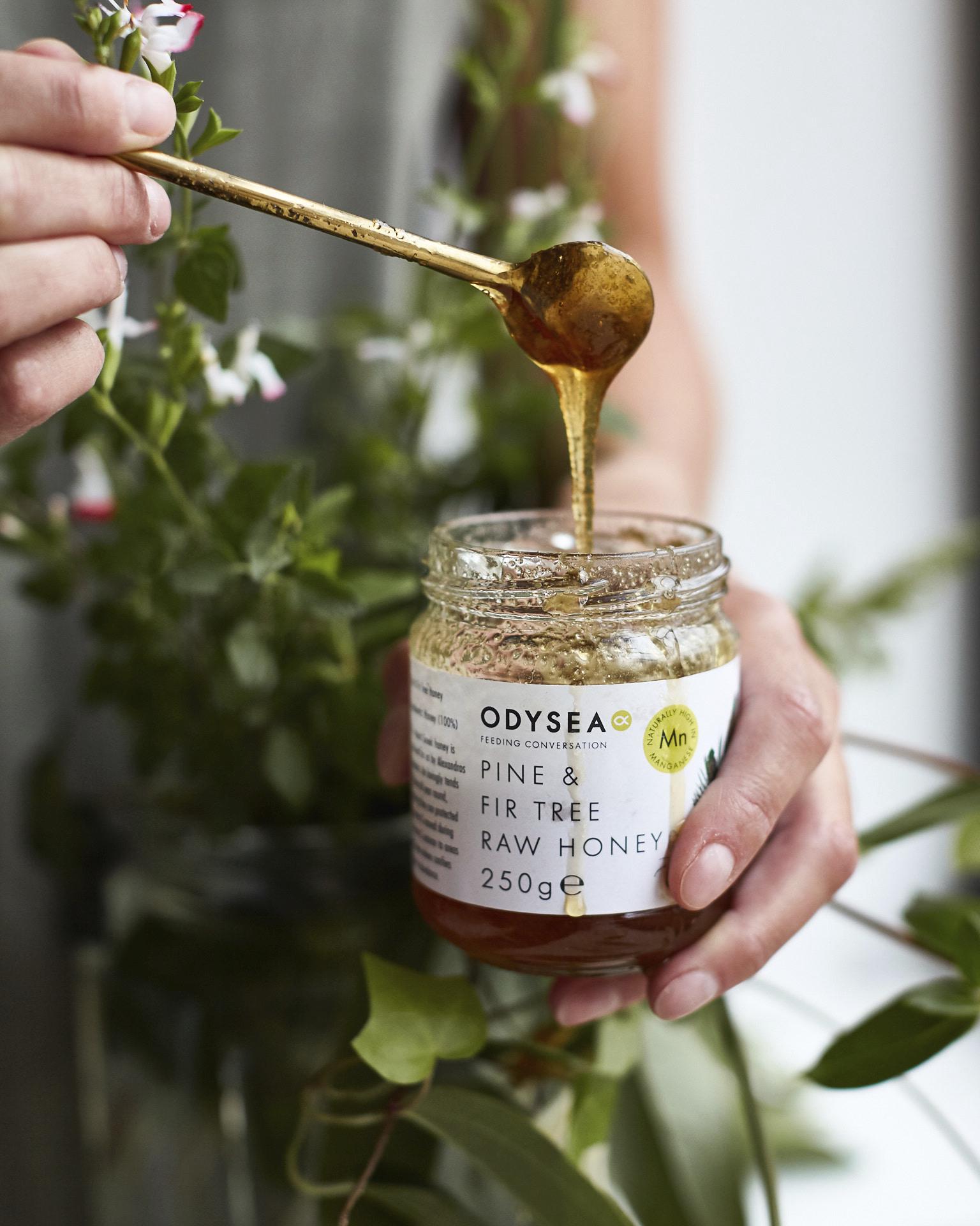Odysea Greek Pine & Fir Tree Raw Honey 250g thumbnail 2