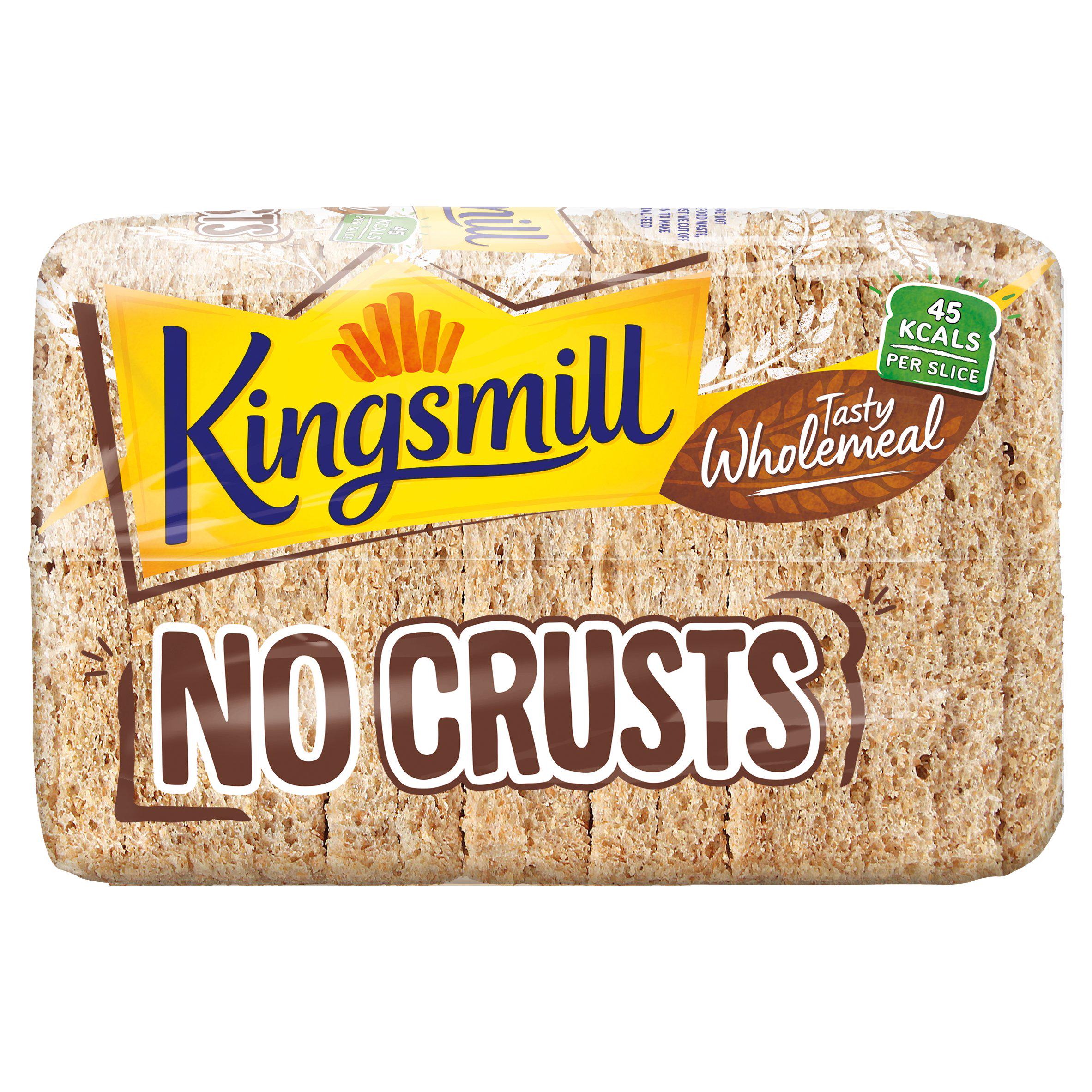 Kingsmill 400g Tasty Wholemeal No Crusts Crustless Bread