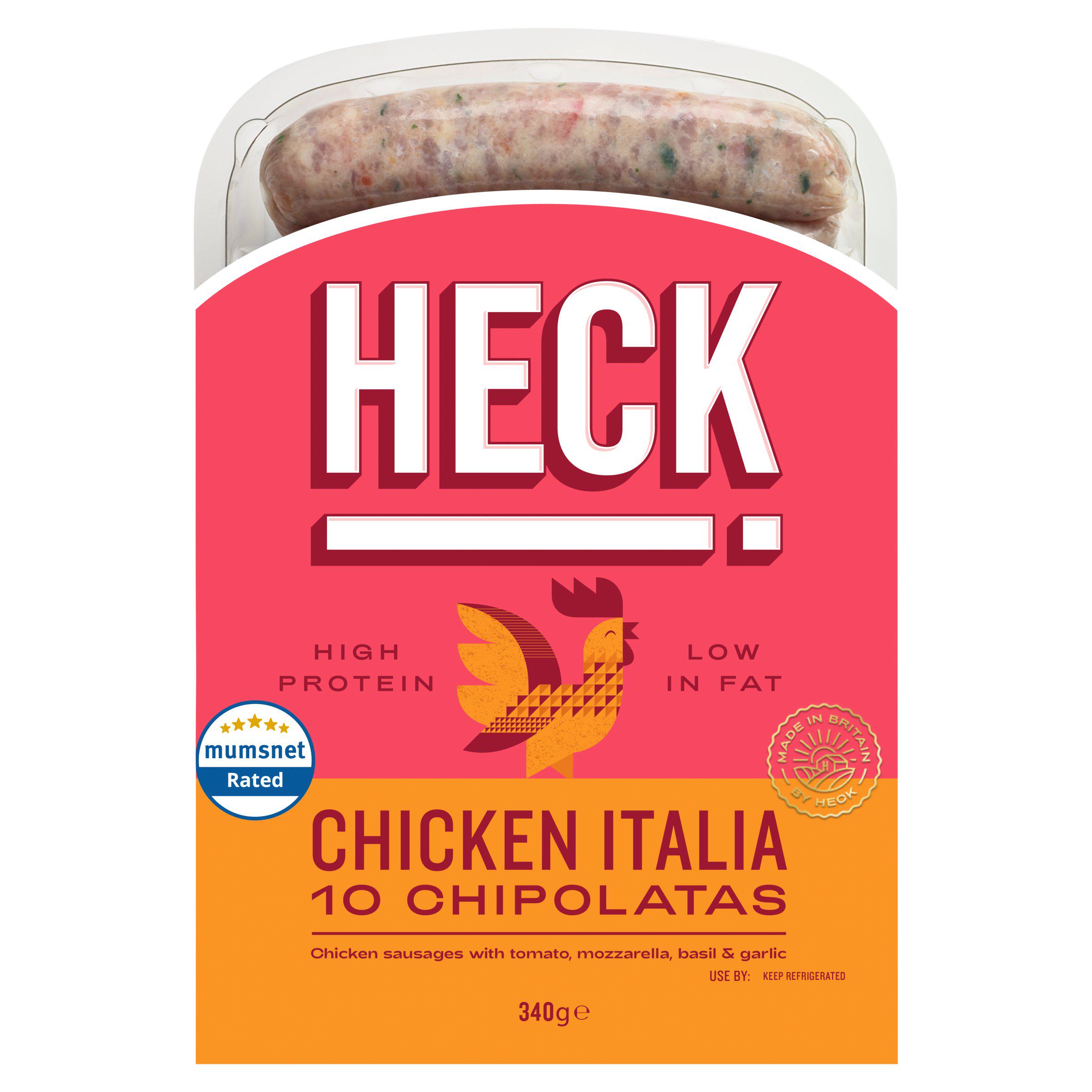 HECK Low Fat 10 Chicken Italia Chipolatas
