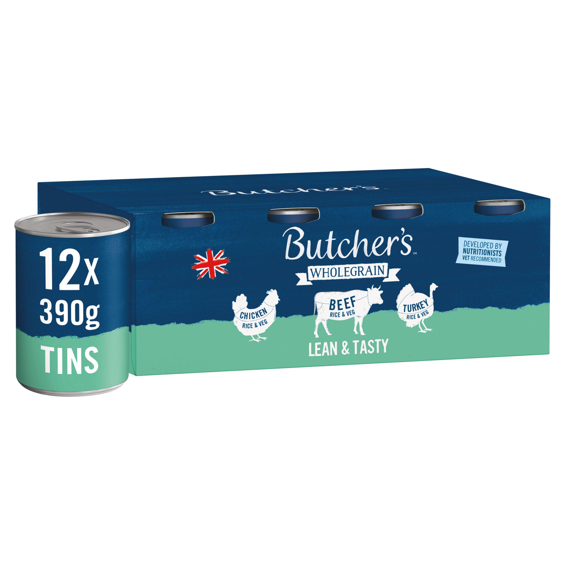 Butcher's Lean & Tasty Low Fat Dog Food Tins