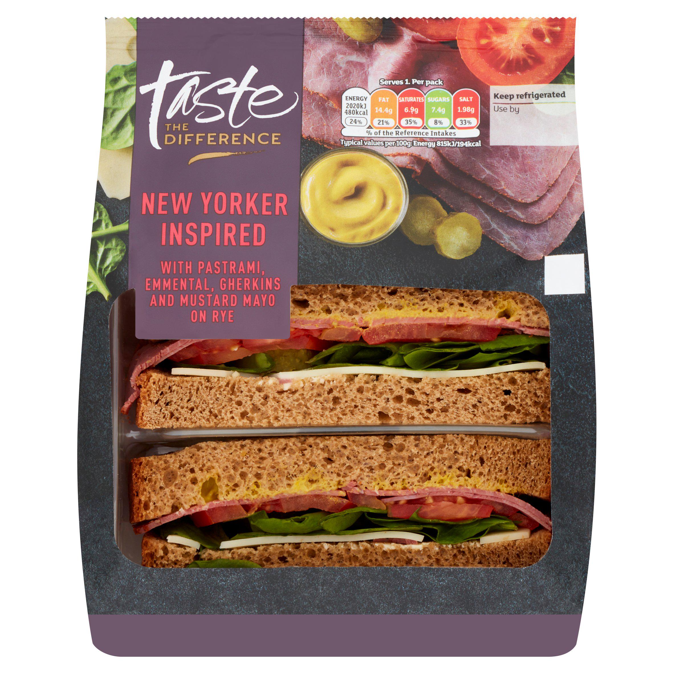 Sainsbury's New Yorker Inspired Sandwich, Taste the Difference