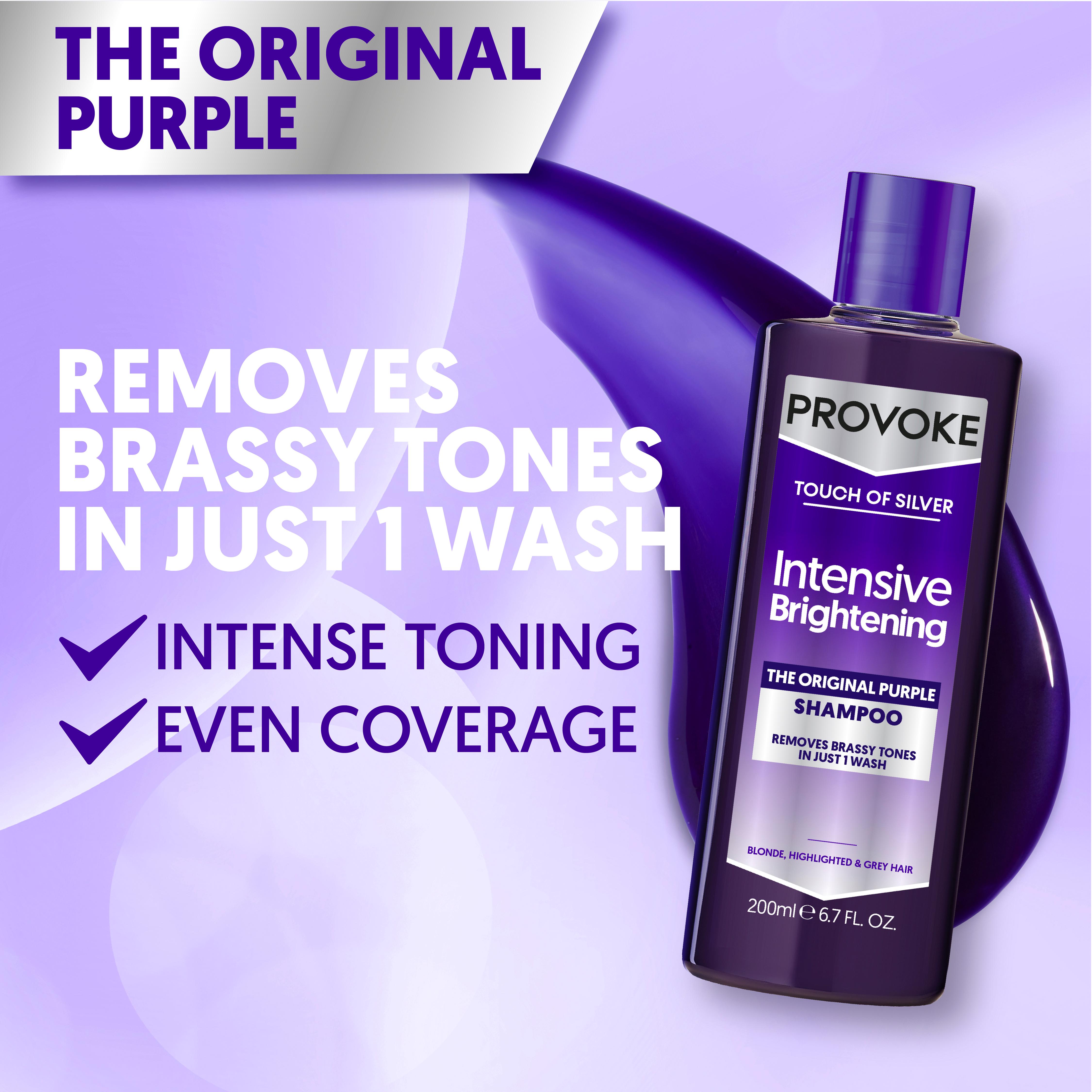 Provoke Touch of Silver Intensive Brightening the Original Purple Shampoo 200ml thumbnail 2