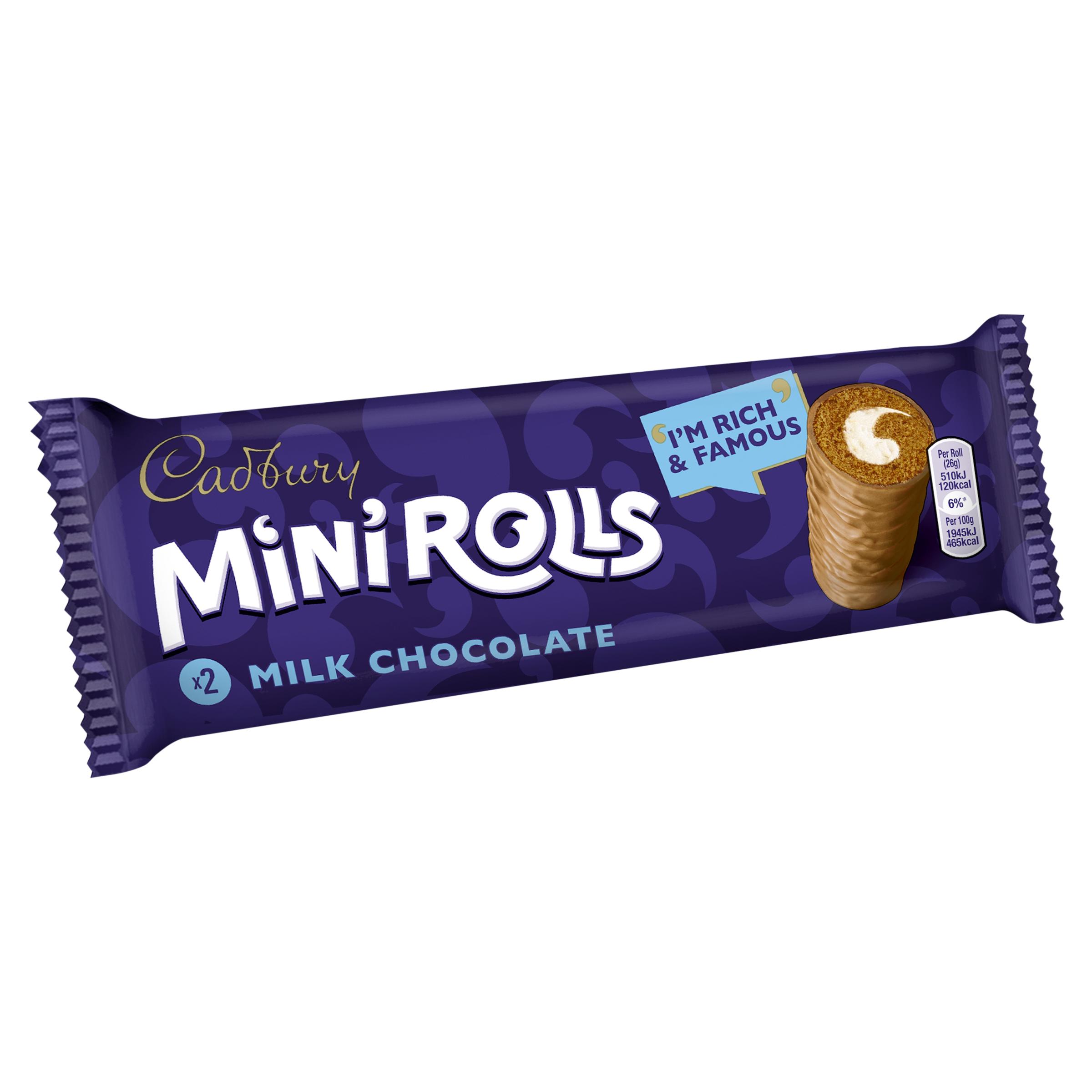 Cadbury Milk Chocolate Mini Rolls Cakes x2 thumbnail 2