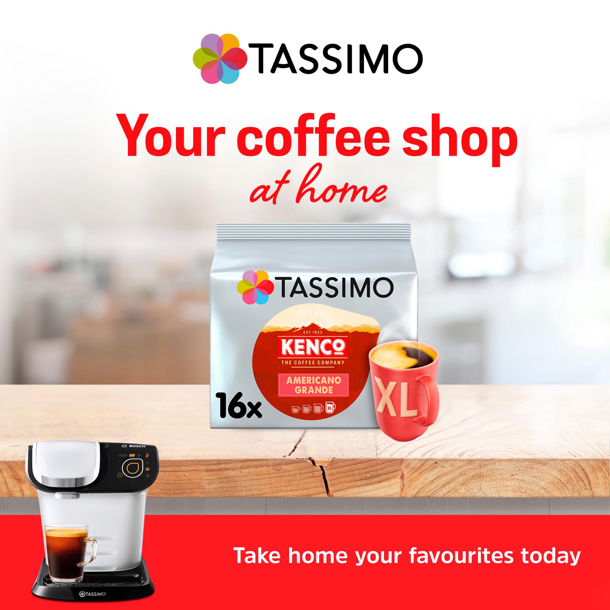 Tassimo Kenco Americano Grande XL Coffee Pods x16 thumbnail 5