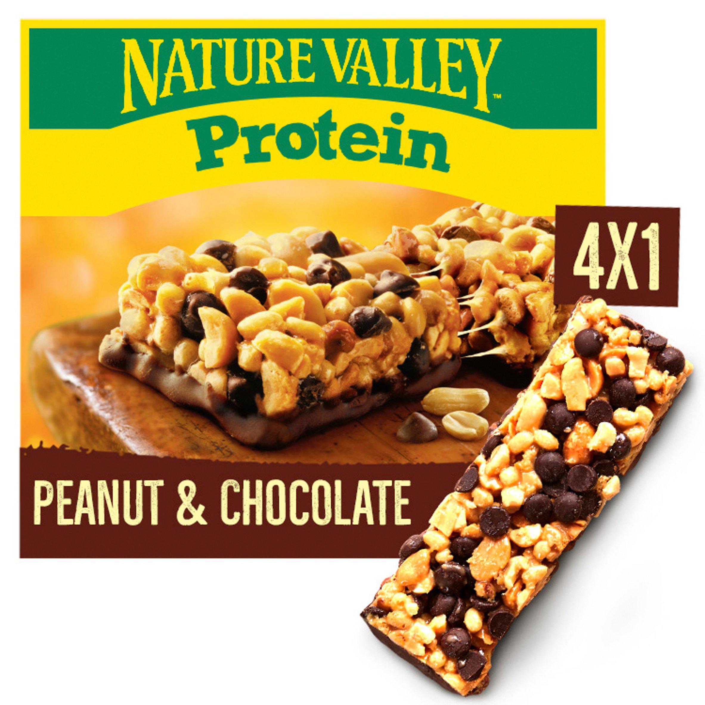Nature Valley Protein Peanut & Chocolate Cereal Biscuit Snack Bars 4x42g