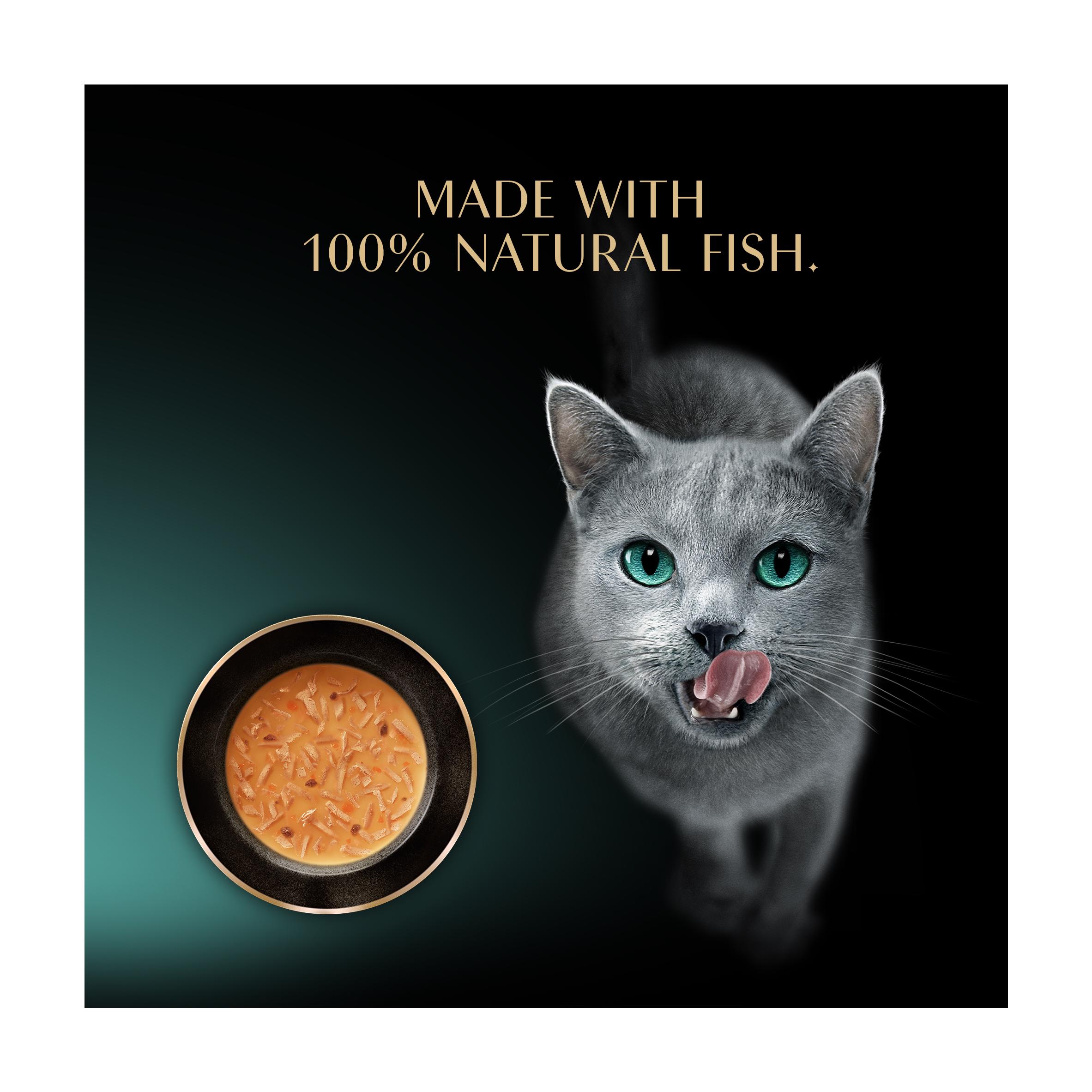 Sheba Classics Soup with Tuna Fillets Adult Wet Cat Food Pouches 4 x 40g thumbnail 3