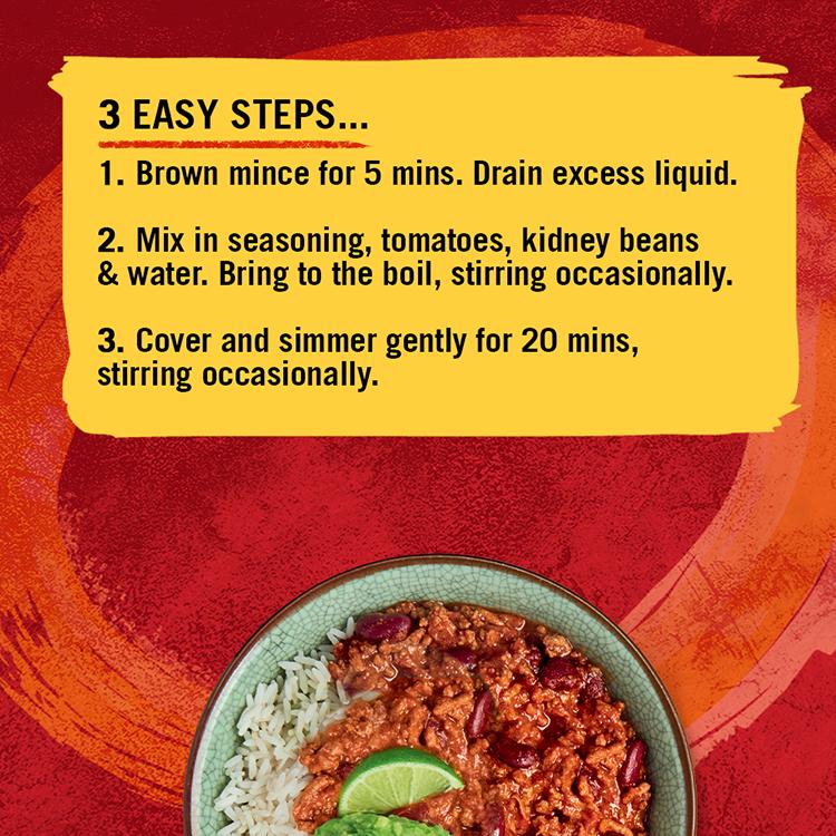 Schwartz Chilli Con Carne Recipe Mix 41g thumbnail 2
