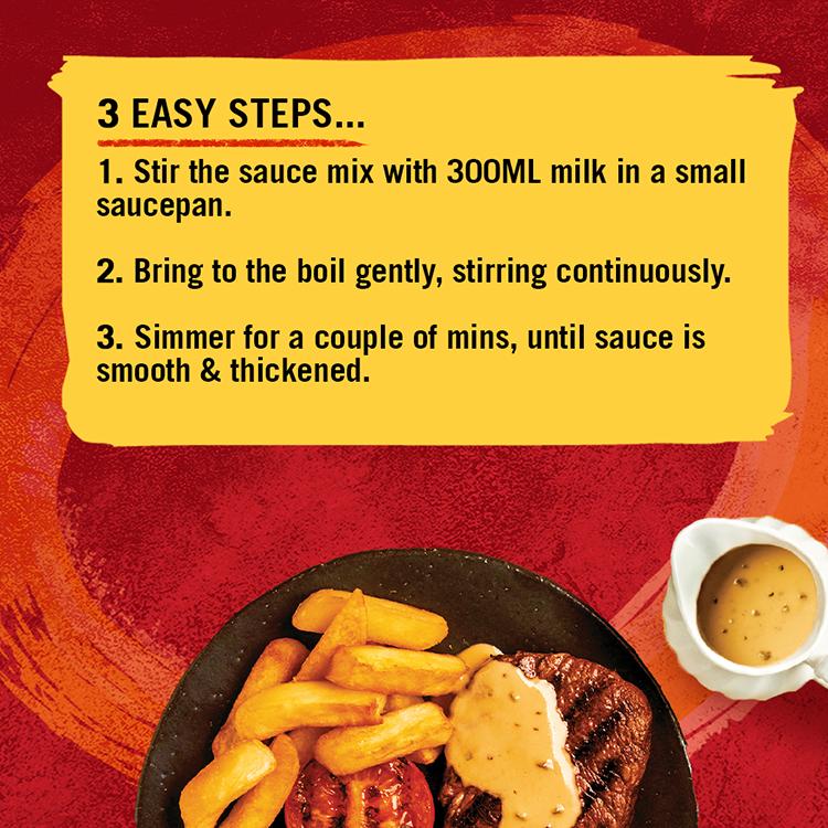 Schwartz Creamy Mild Peppercorn Sauce Mix 25g thumbnail 2