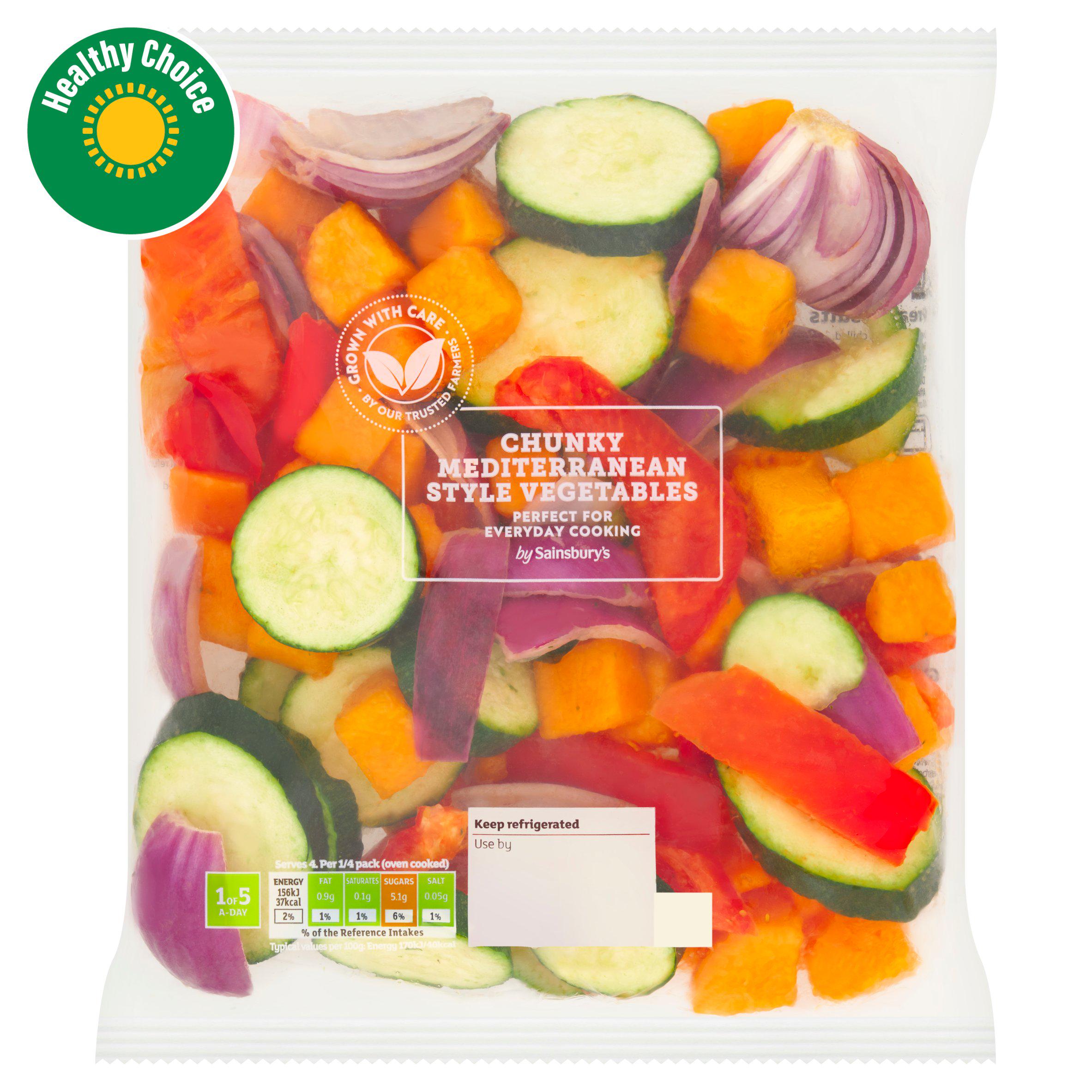 Sainsbury's Chunky Mediterranean Style Vegetables, Inspired to Cook 600g