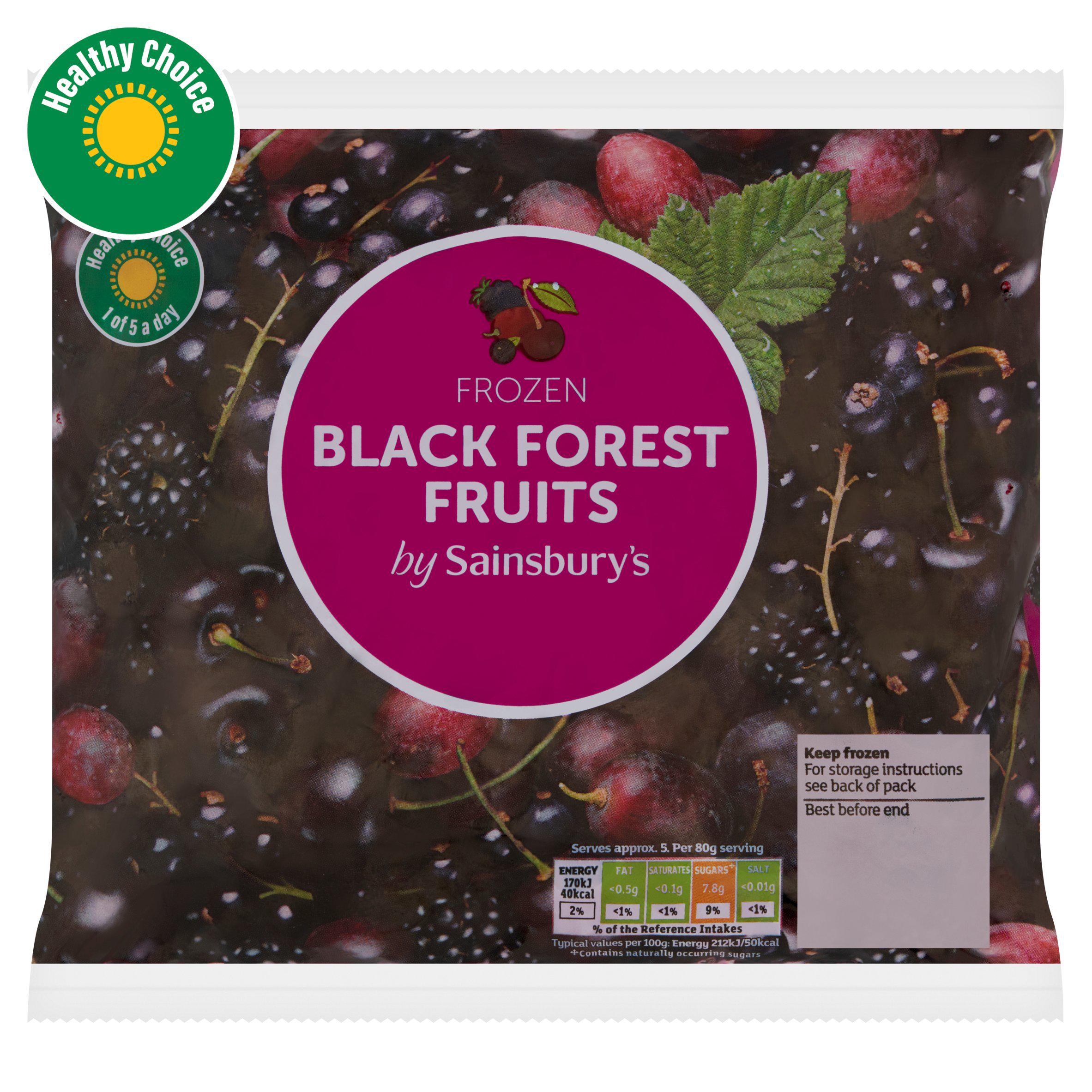 Sainsbury's Frozen Black Forest Fruits 450g