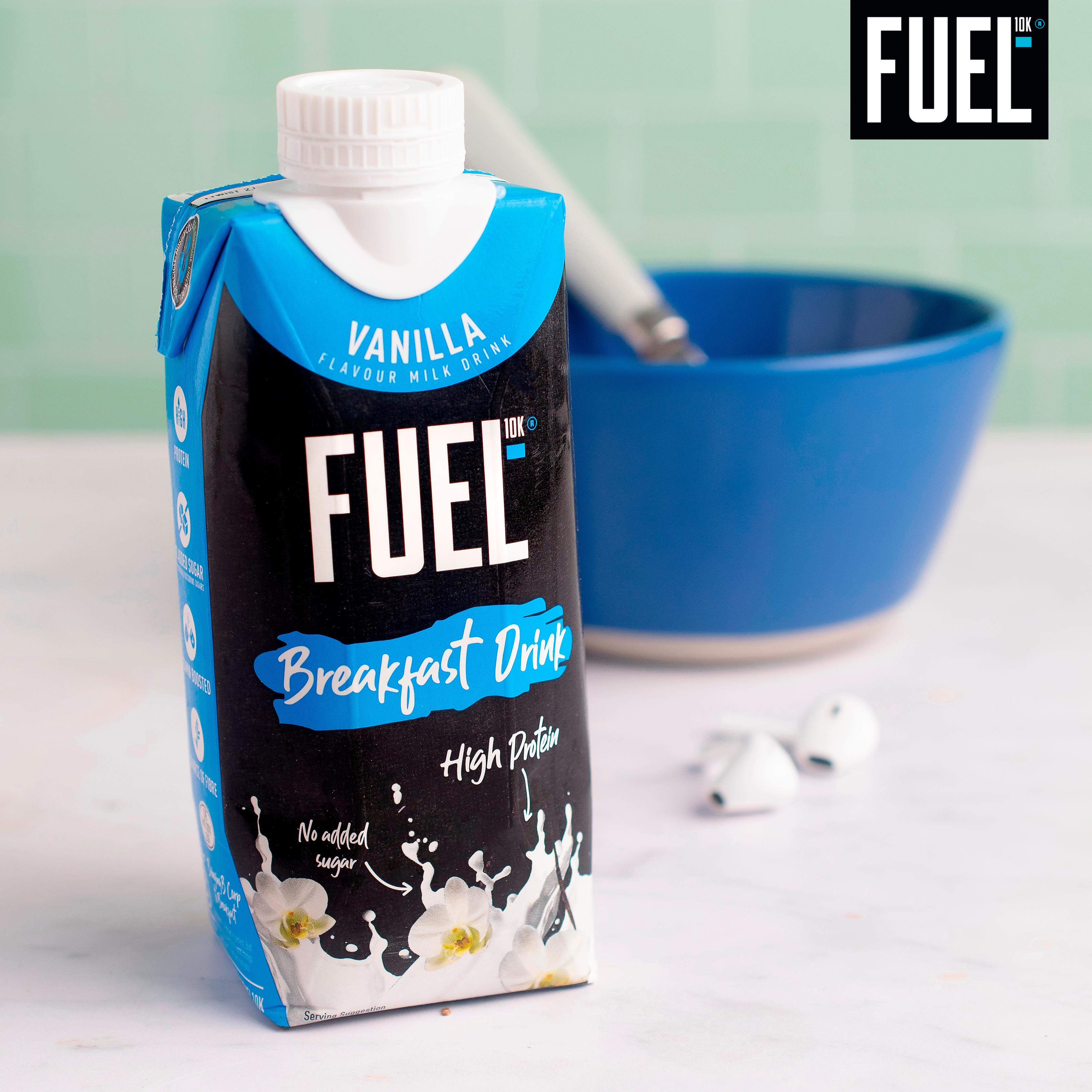 FUEL 10K 330ml Breakfast High Protein Vanilla Milk Shake Drink thumbnail 3