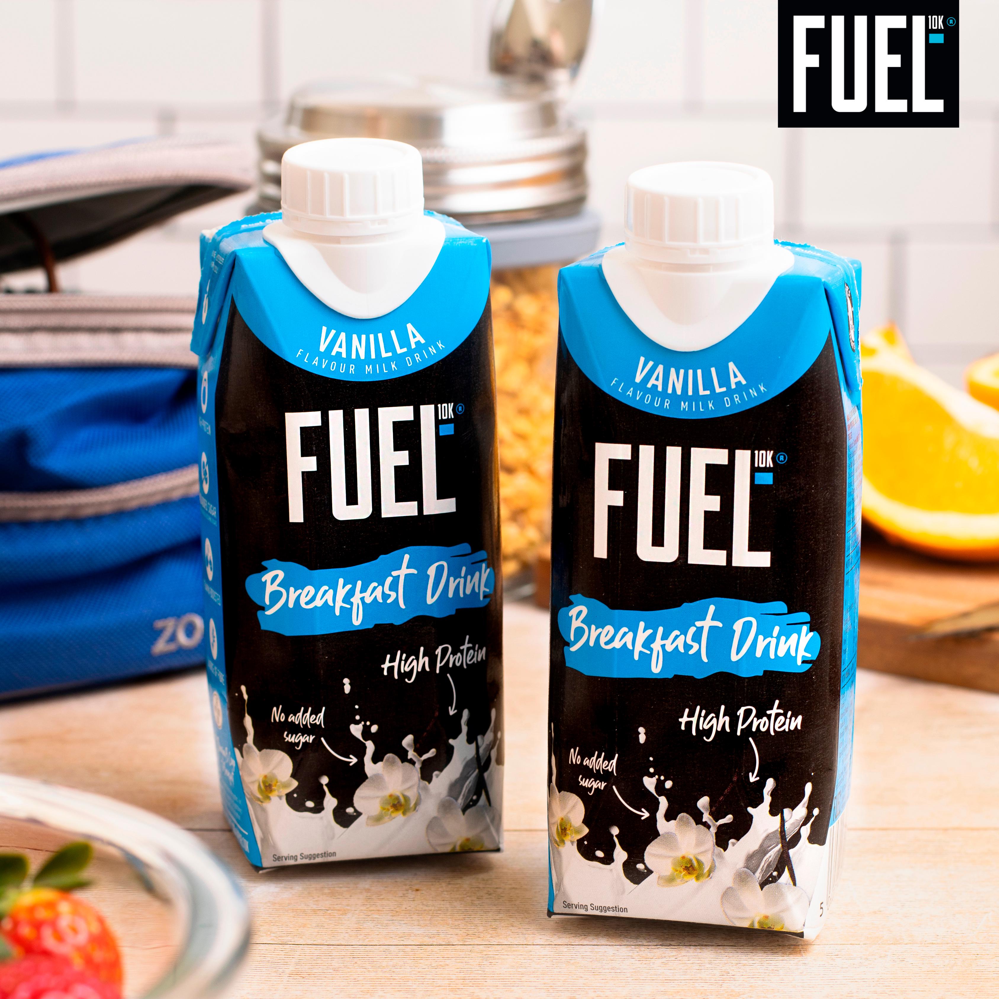 FUEL 10K 330ml Breakfast High Protein Vanilla Milk Shake Drink thumbnail 4