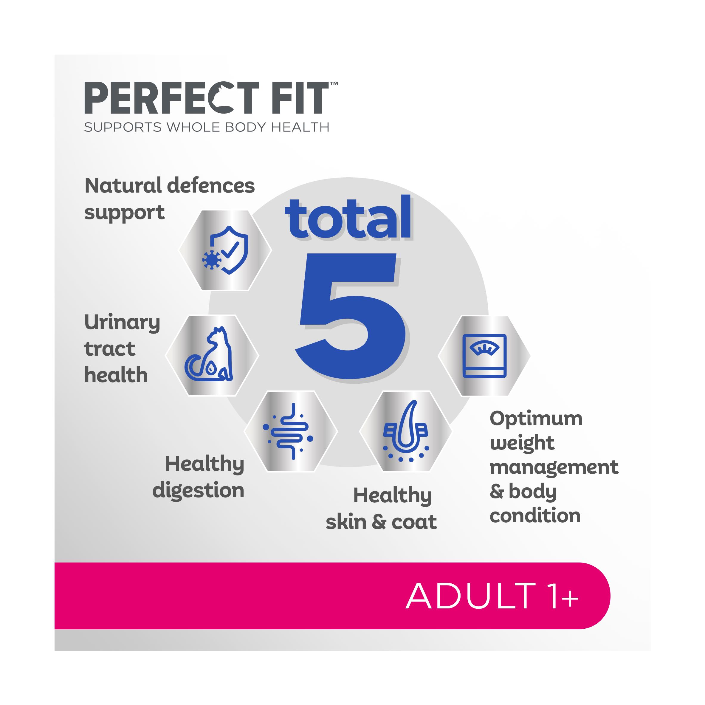 Perfect Fit Advanced Nutrition Adult Complete Dry Salmon Cat Food 750g thumbnail 5