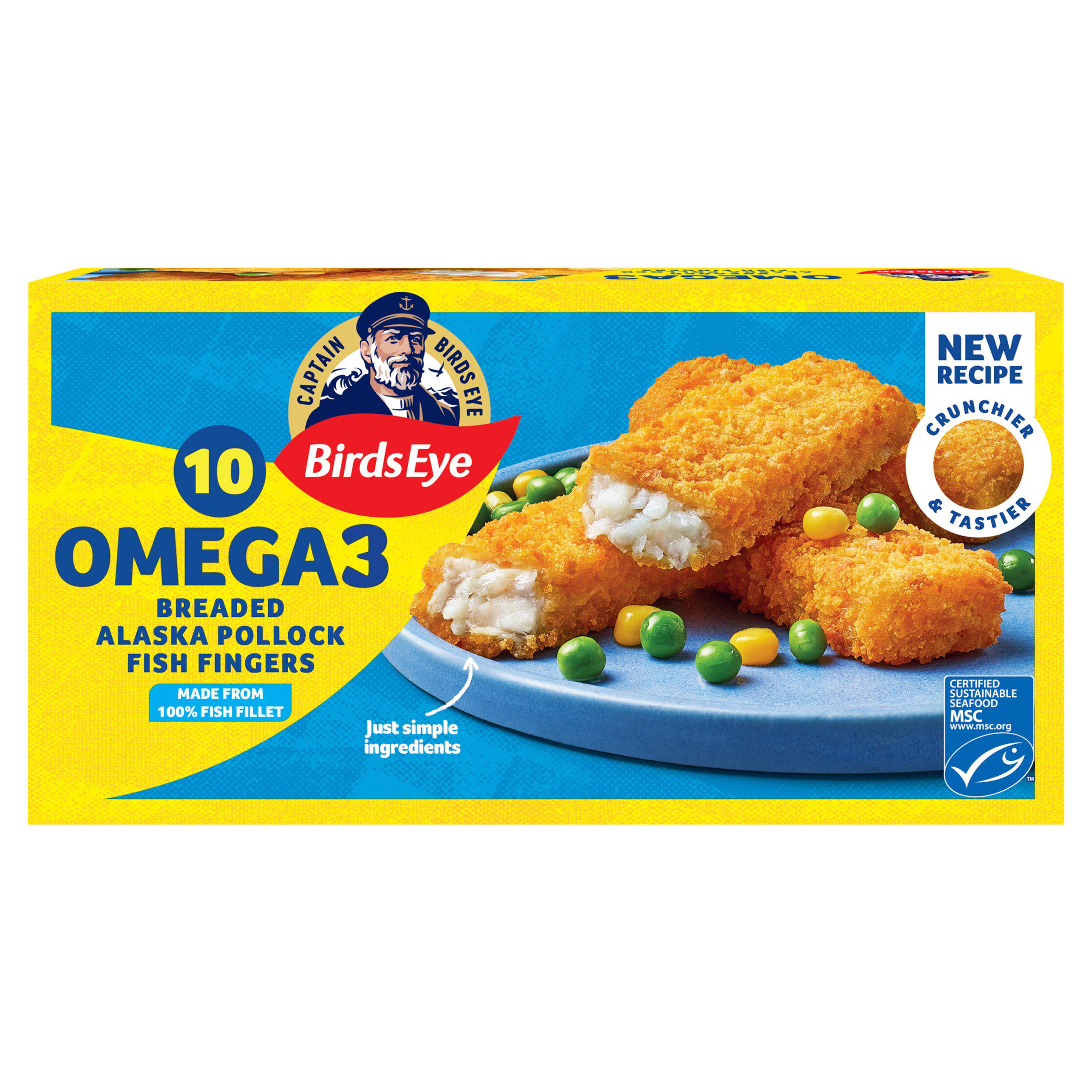 Birds Eye 10 MSC Breaded Omega 3 Fish Fingers