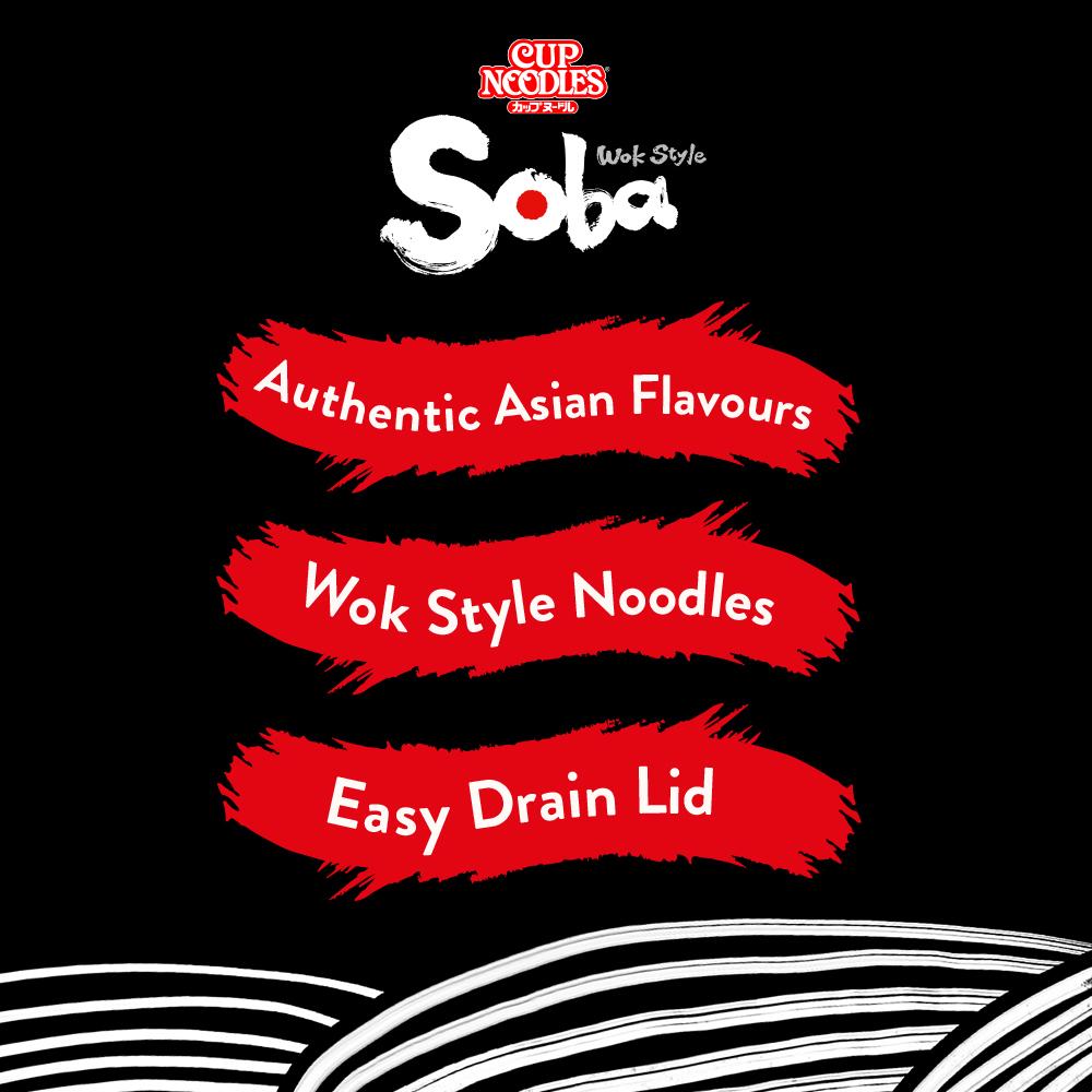 Nissin Soba Chilli Wok Style Instant Cup Noodles Pot 92g thumbnail 4