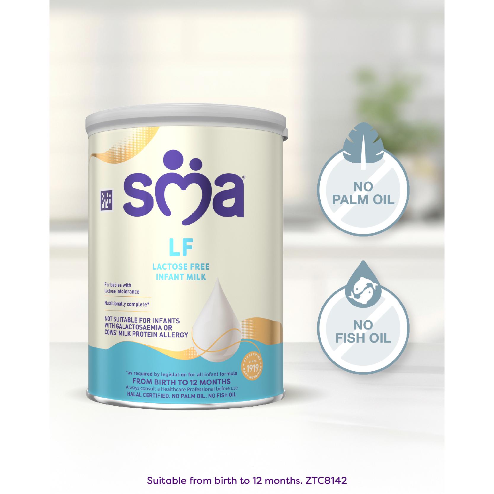 SMA LF Lactose Free Infant Baby Milk Powder Formula, From Birth 400g thumbnail 5