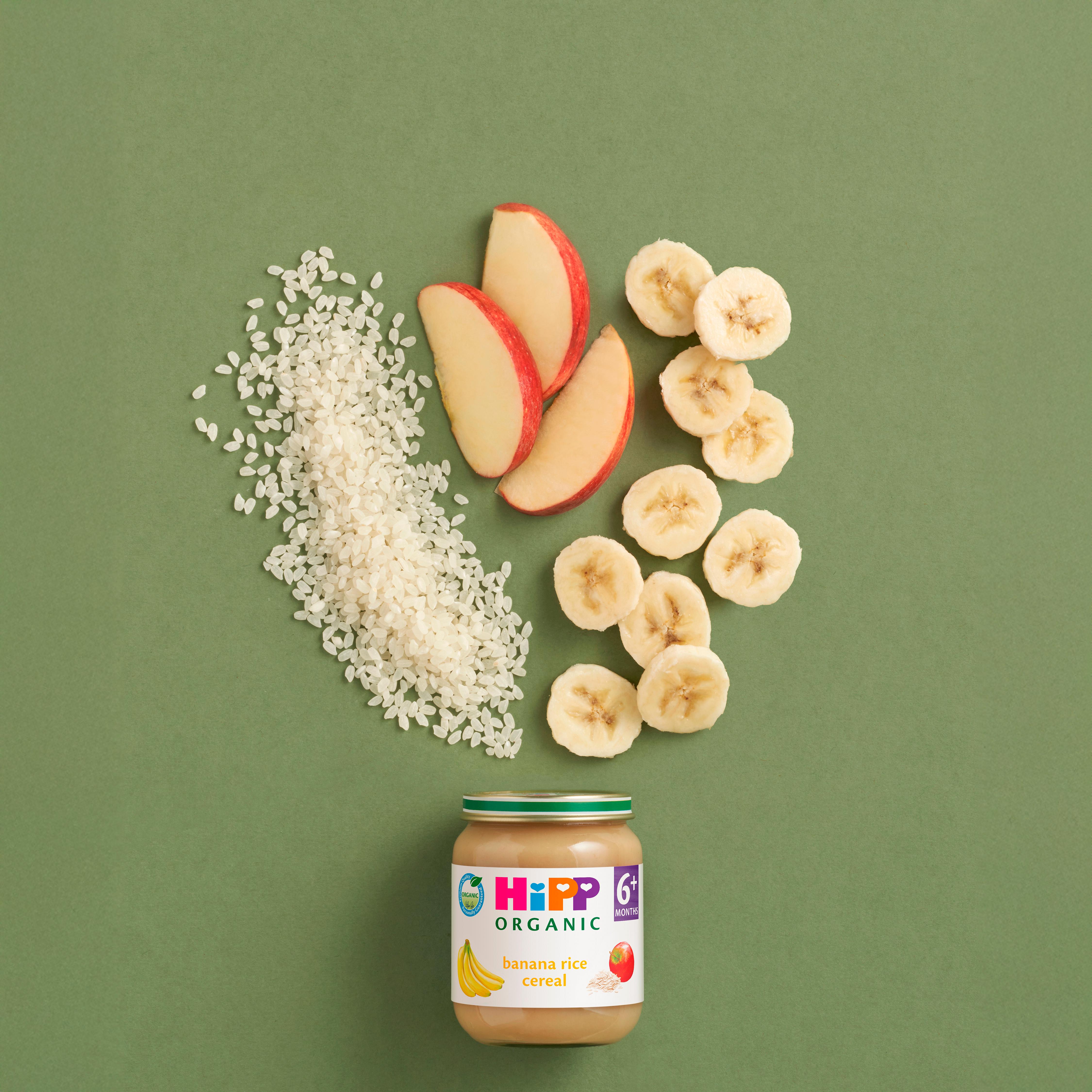 HiPP Organic Banana Rice Cereal Baby Food Jar 6+ Months 125g thumbnail 3