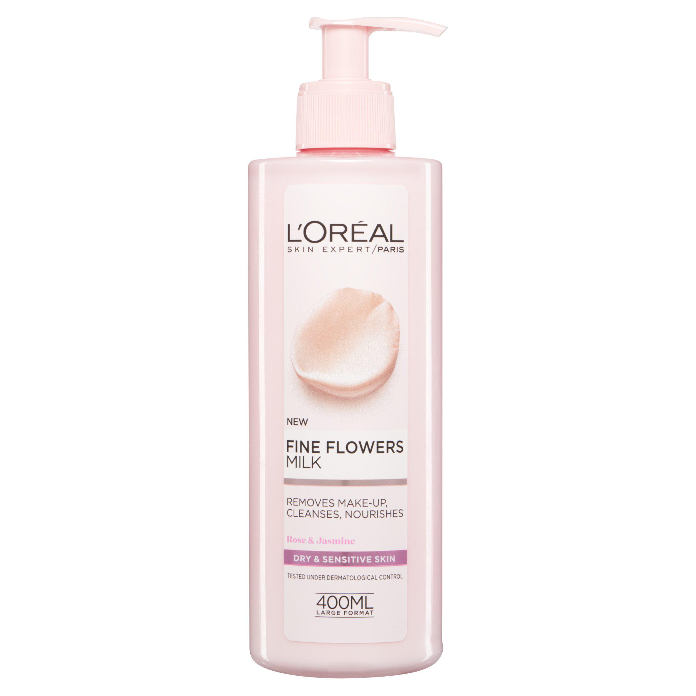 L'Oreal Paris Fine Flowers Cleansing Milk Sensitive Skin 400ml