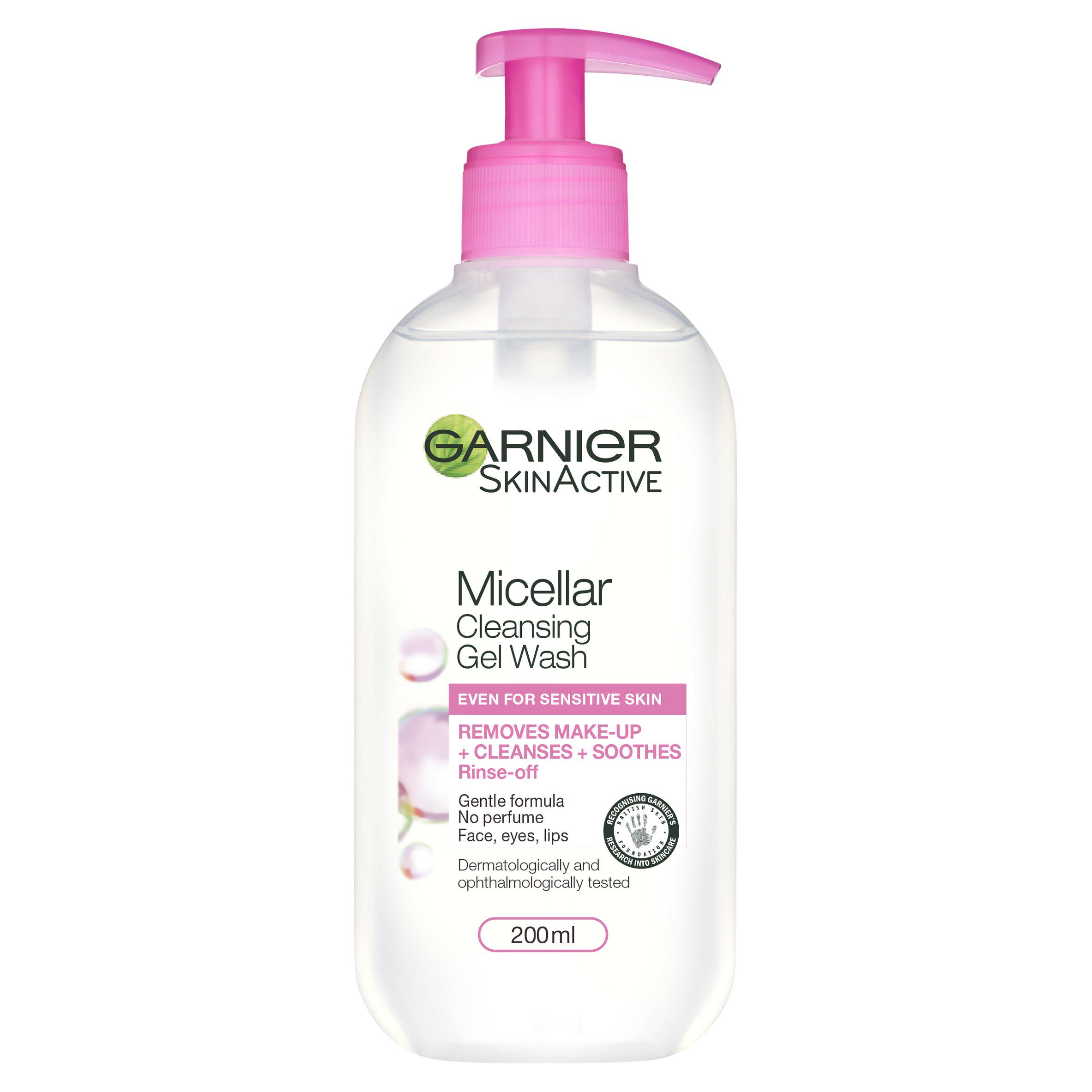 Garnier Skin Active Micellar Cleansing Gel Face Wash Sensitive Skin