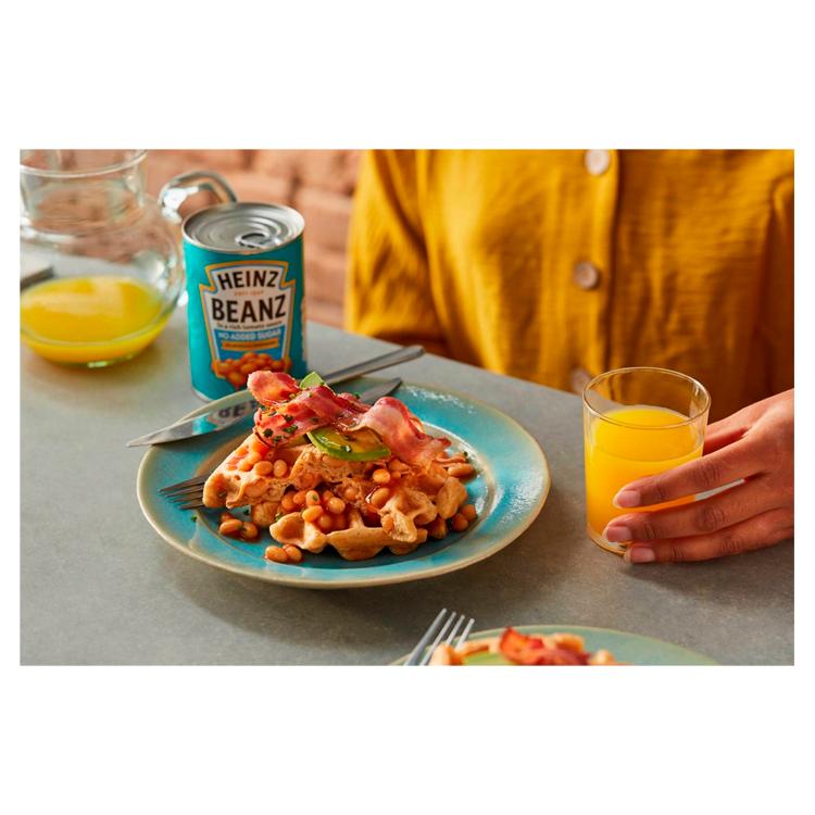 Heinz No Added Sugar Baked Beans in a Rich Tomato Sauce 4 x 415g thumbnail 3