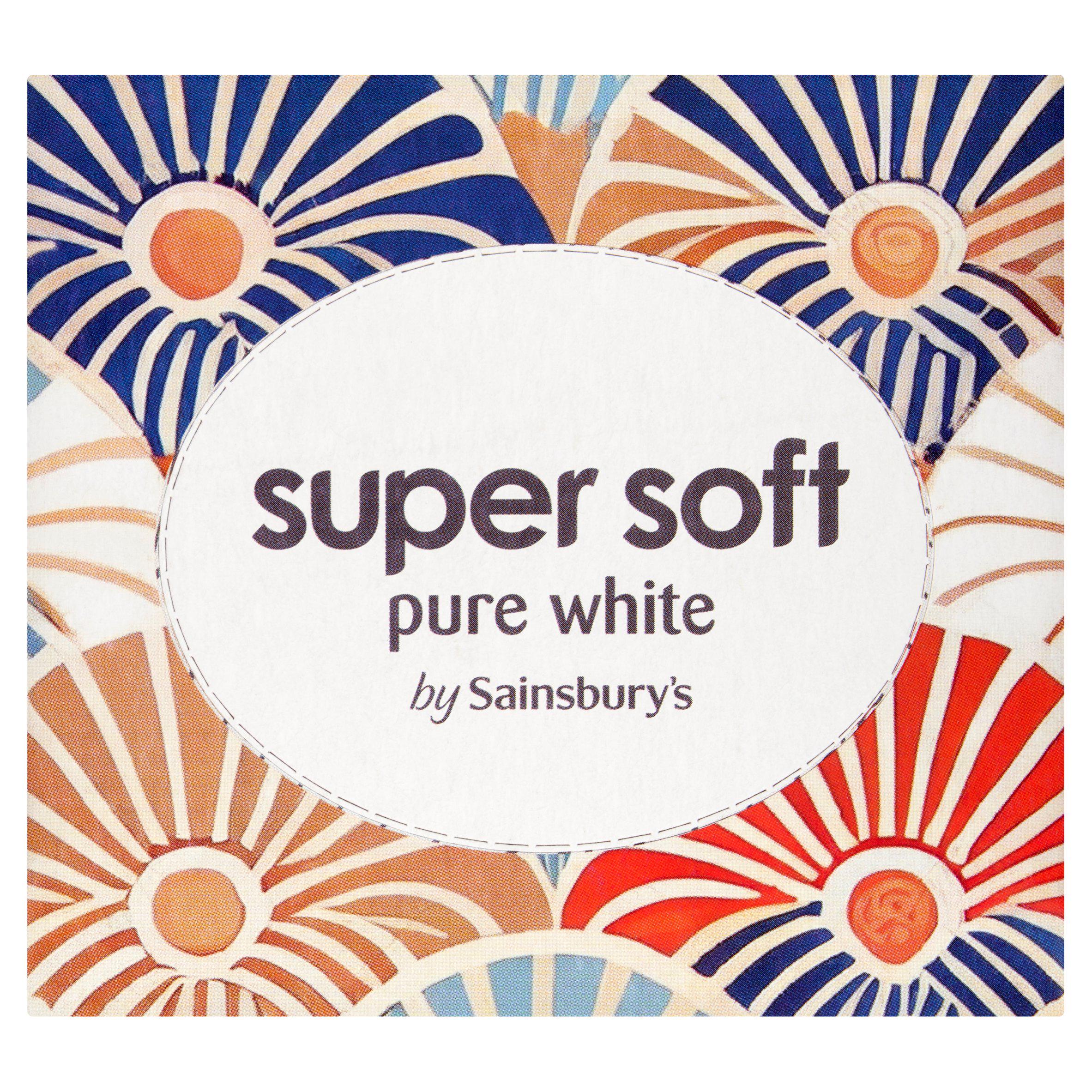 Sainsbury's Super Soft Pure White Tissues Cube 1x60 Sheets