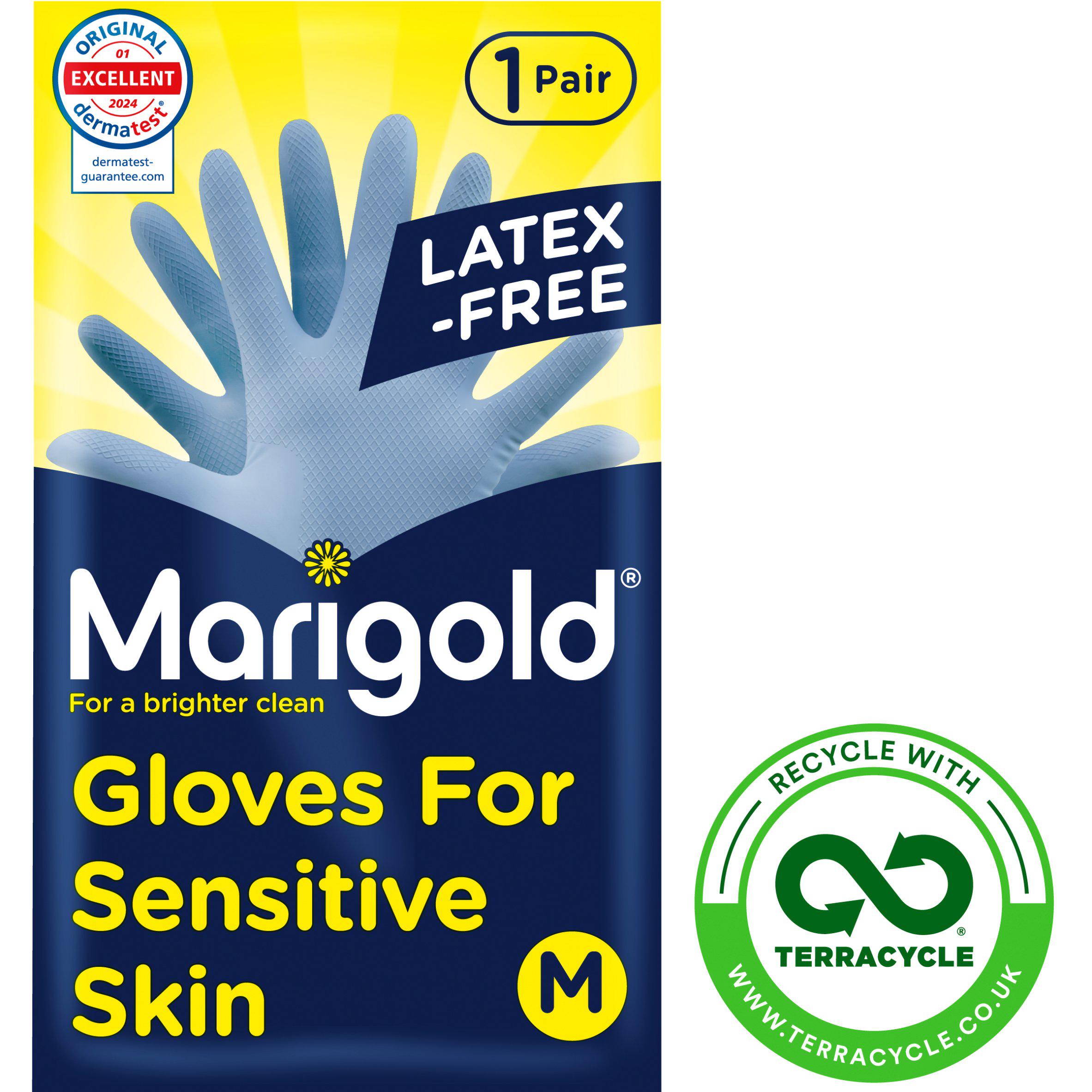 Marigold Gloves for Sensitive Skin Medium (1 Pair)