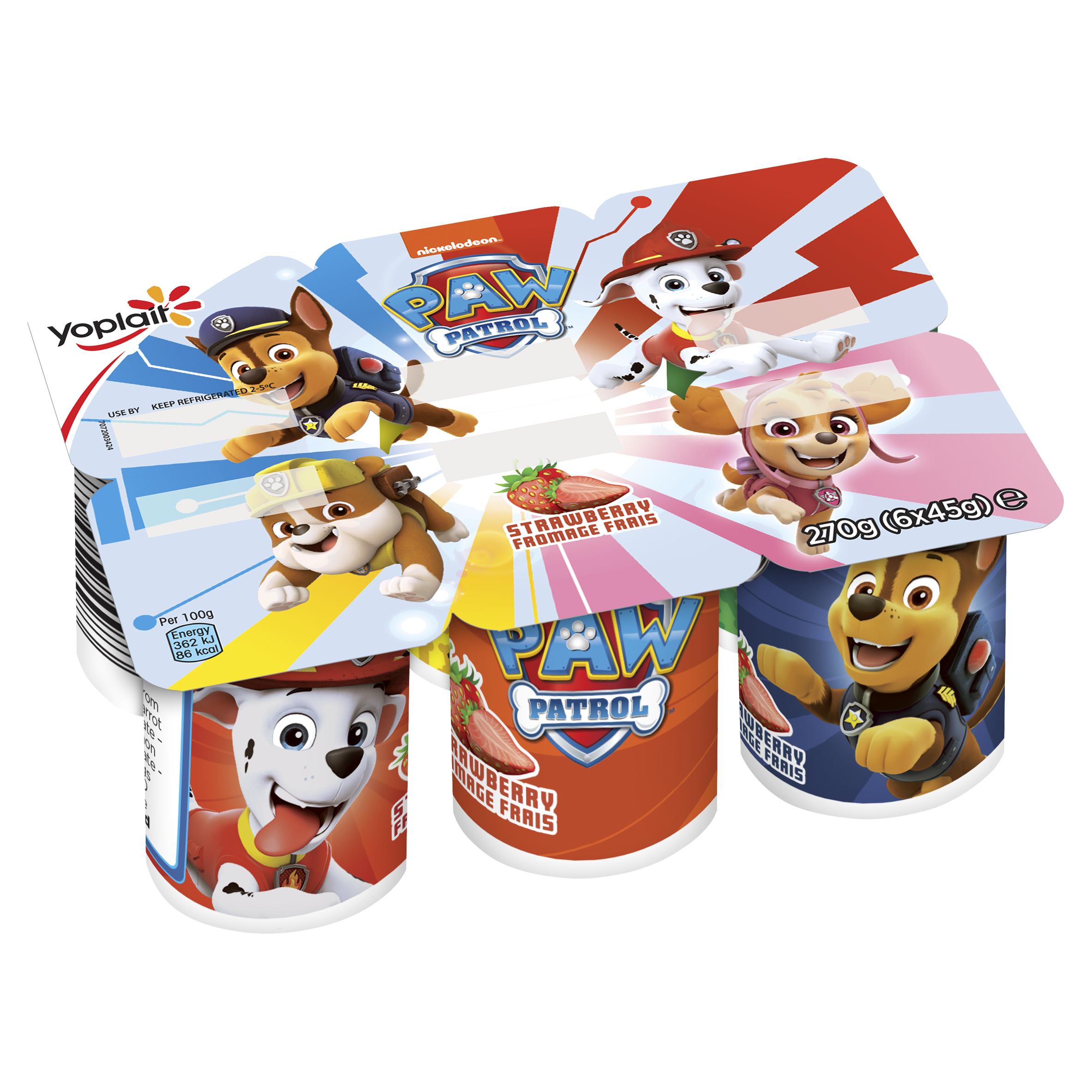 Paw Patrol Kids Strawberry Yoghurt Pots 6x45g thumbnail 2